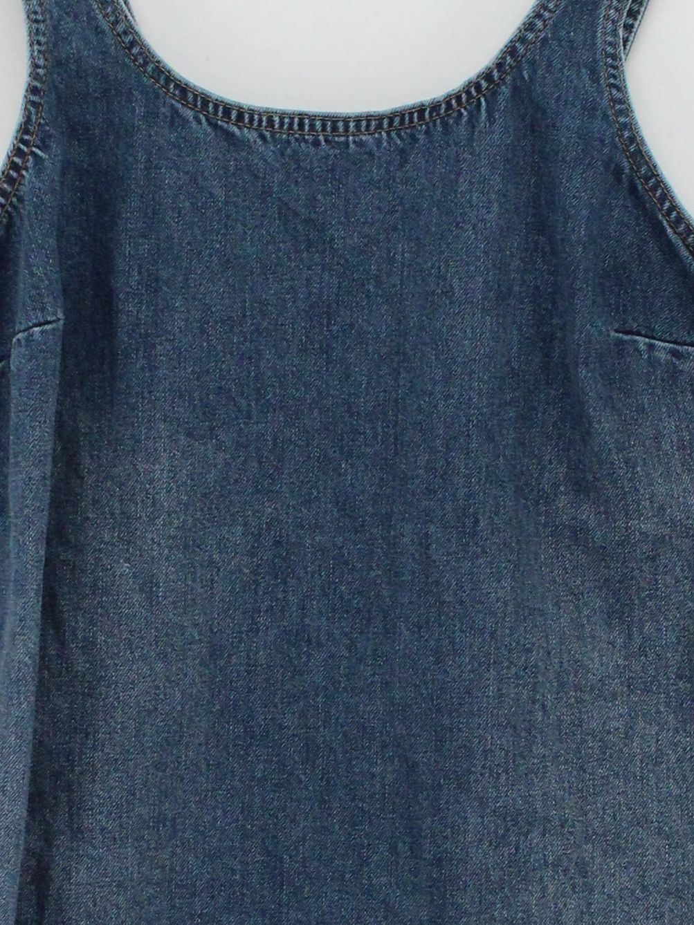 Fat Face Pinafore/Dungaree Mini Dress UK10 in Blue - Image 3