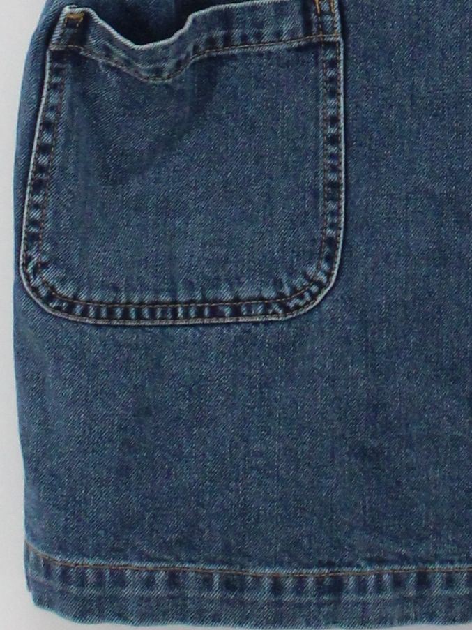 Fat Face Pinafore/Dungaree Mini Dress UK10 in Blue - Image 4