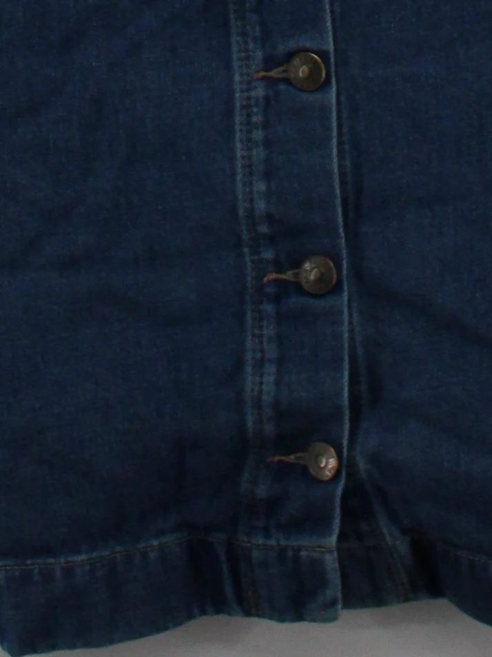 Fat Face Pinafore/Dungaree Mini Dress UK16 in Blue - Image 4