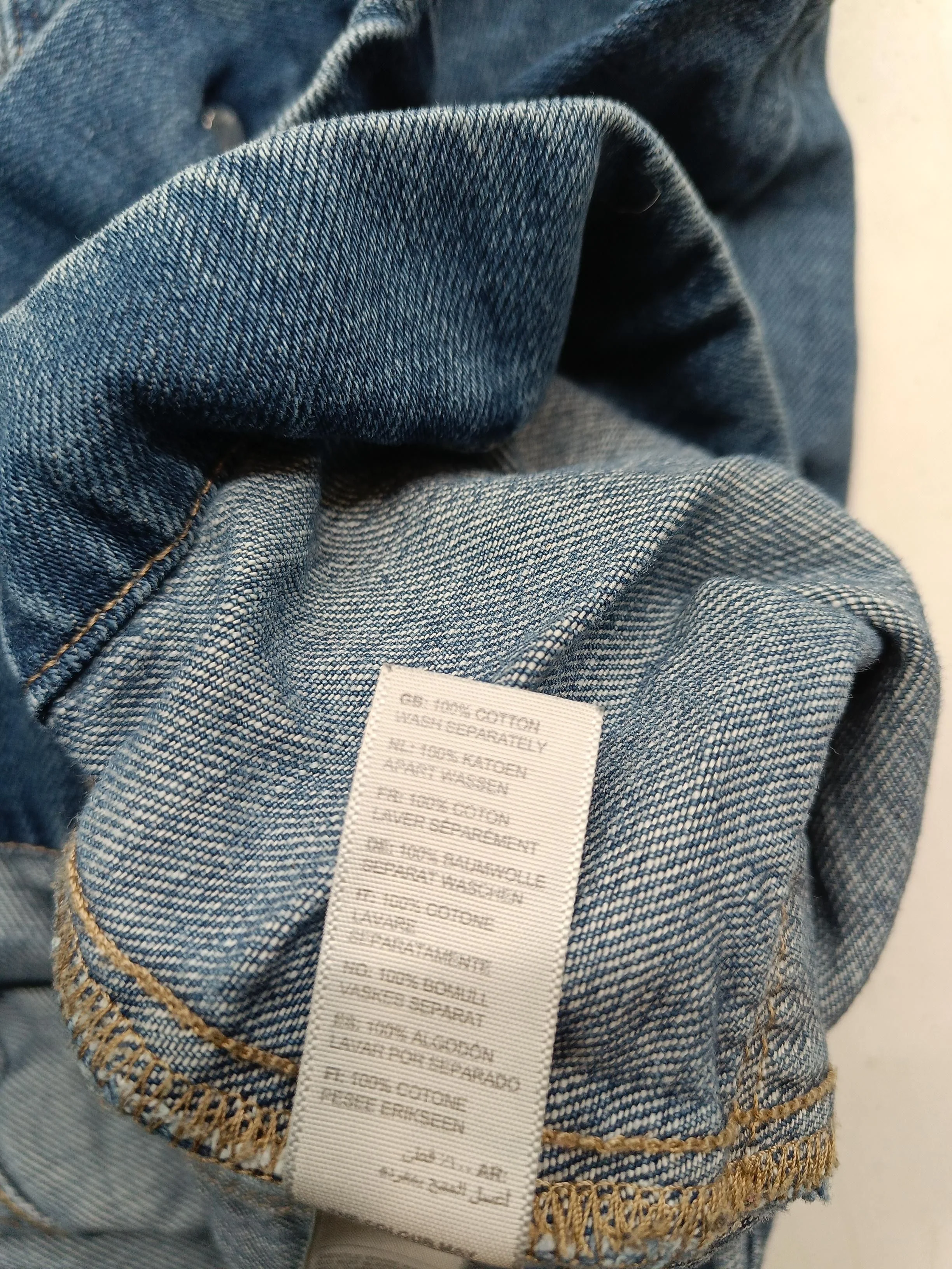 Fat Face Pinafore/Dungaree Mini Dress UK16 in Blue - Image 6
