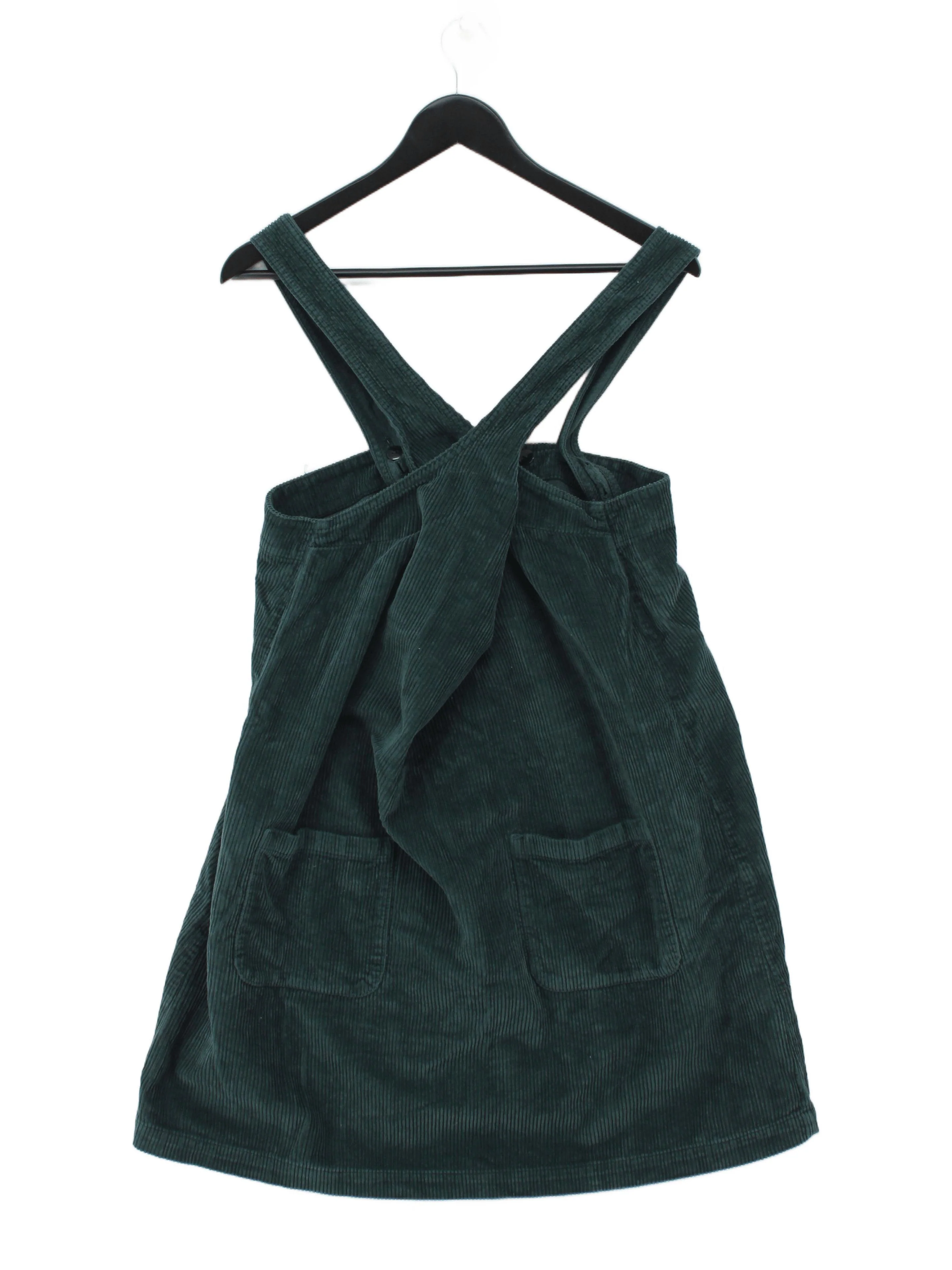 Fat Face Pinafore/Dungaree Mini Dress UK16 in Green