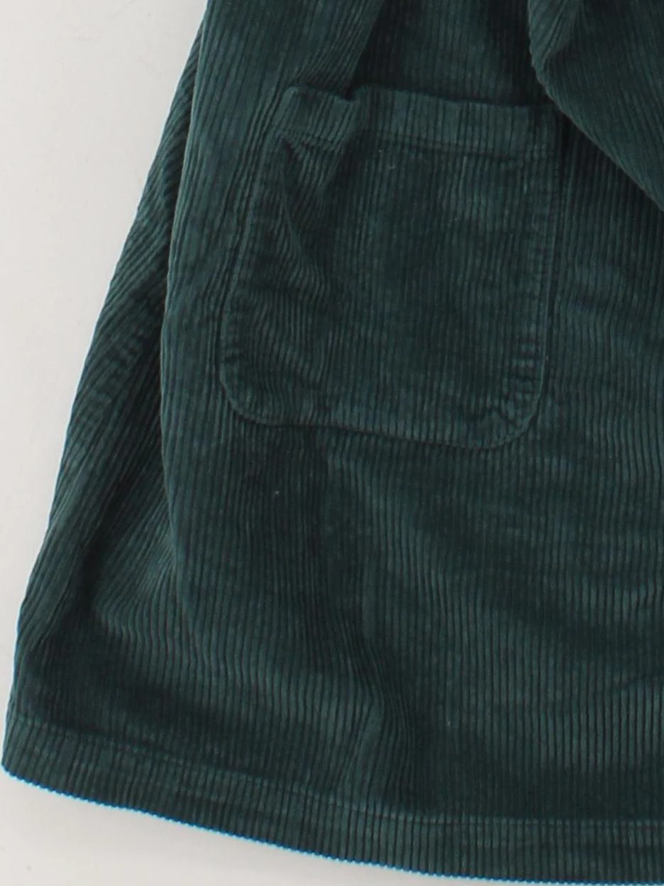 Fat Face Pinafore/Dungaree Mini Dress UK16 in Green - Image 4