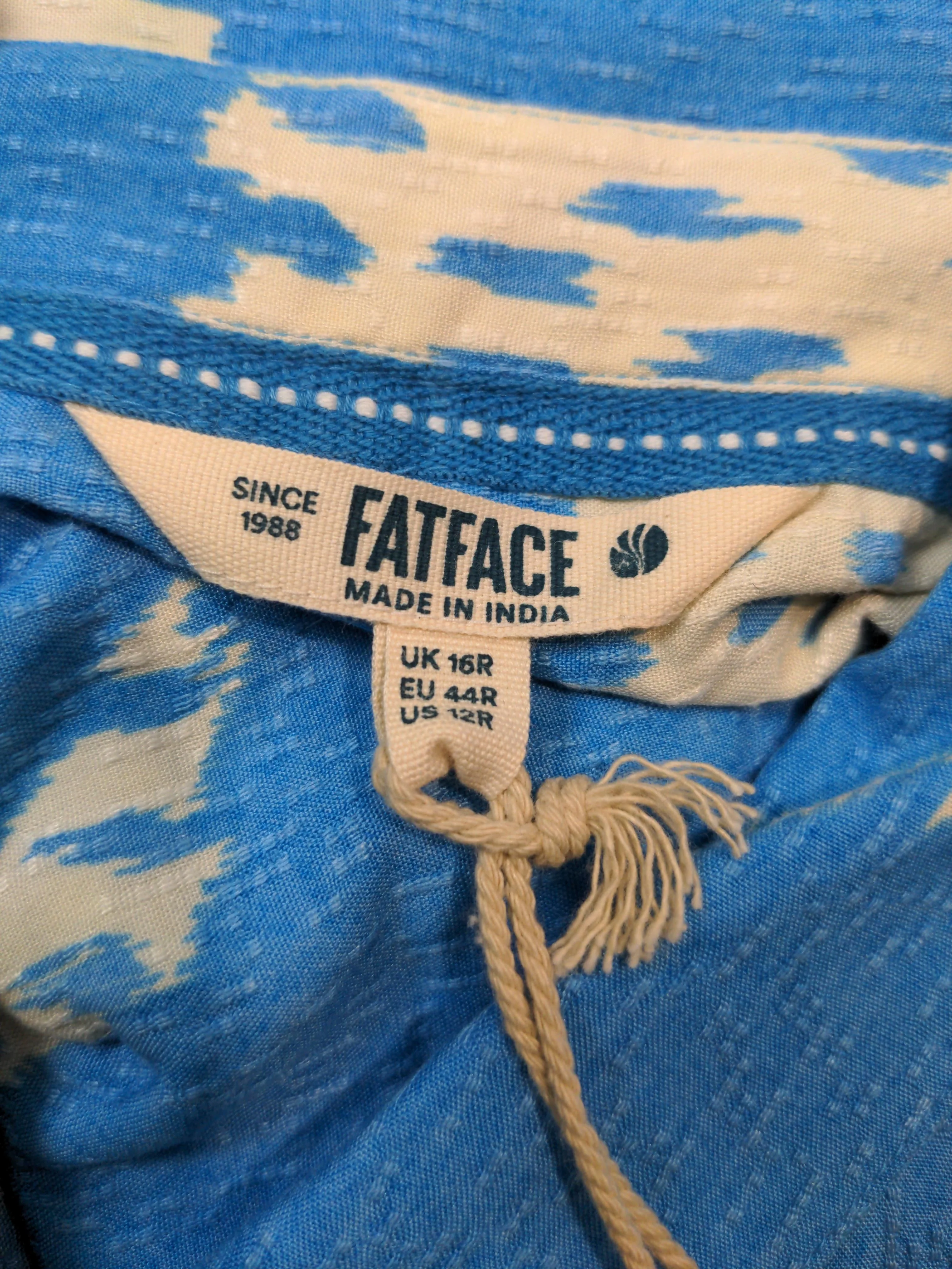 Fat Face Shirt Maxi Dress UK16 in Blue - Image 5