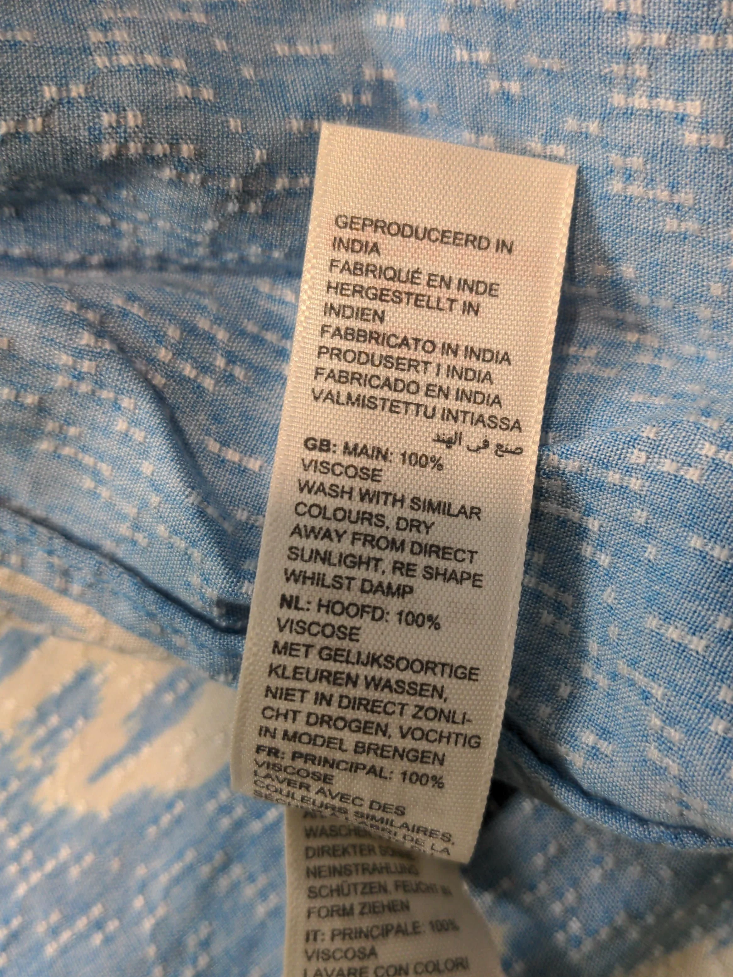 Fat Face Shirt Maxi Dress UK16 in Blue - Image 6