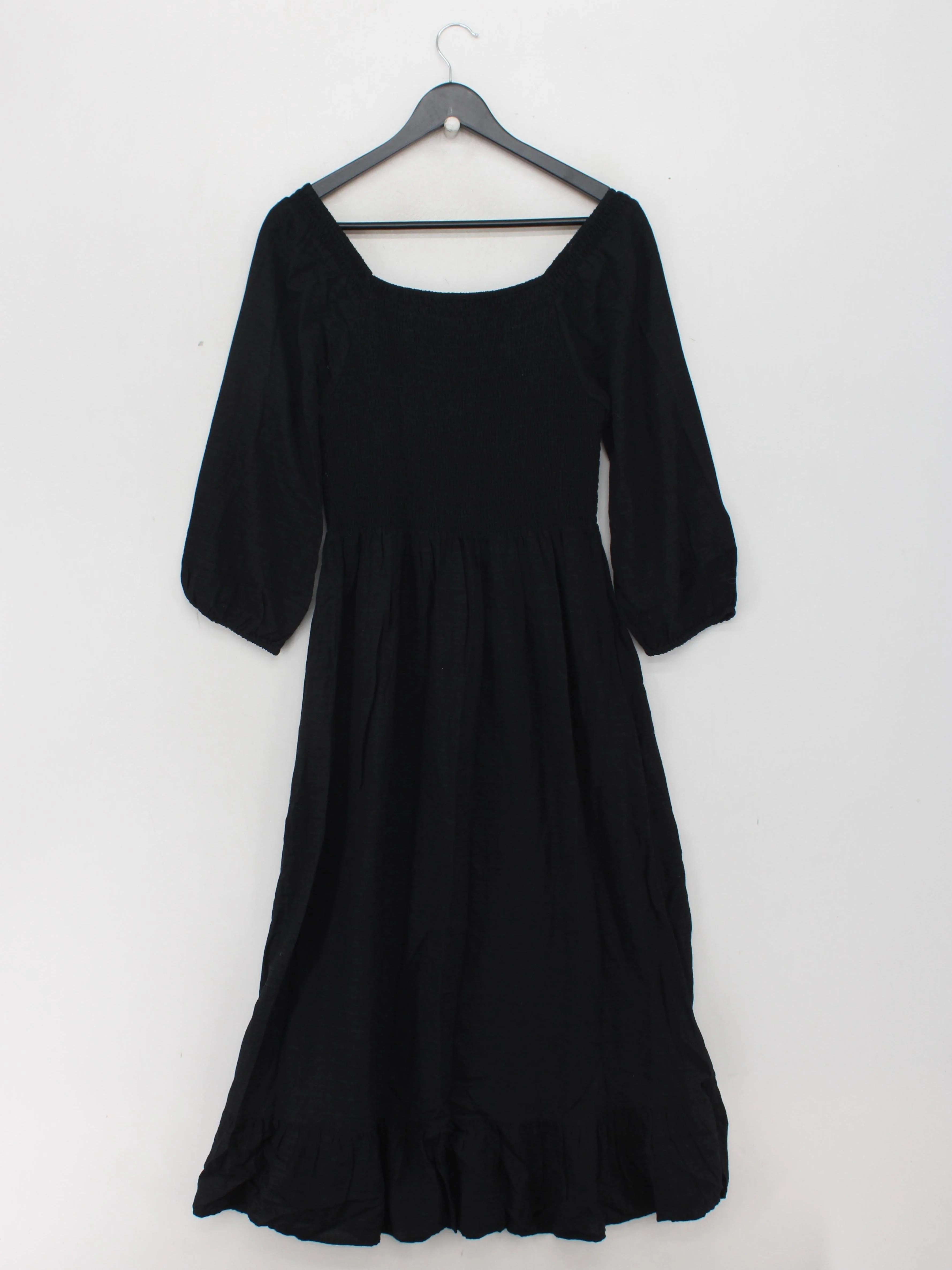 Fat Face Shirt Midi Dress UK10 in Black - Image 2