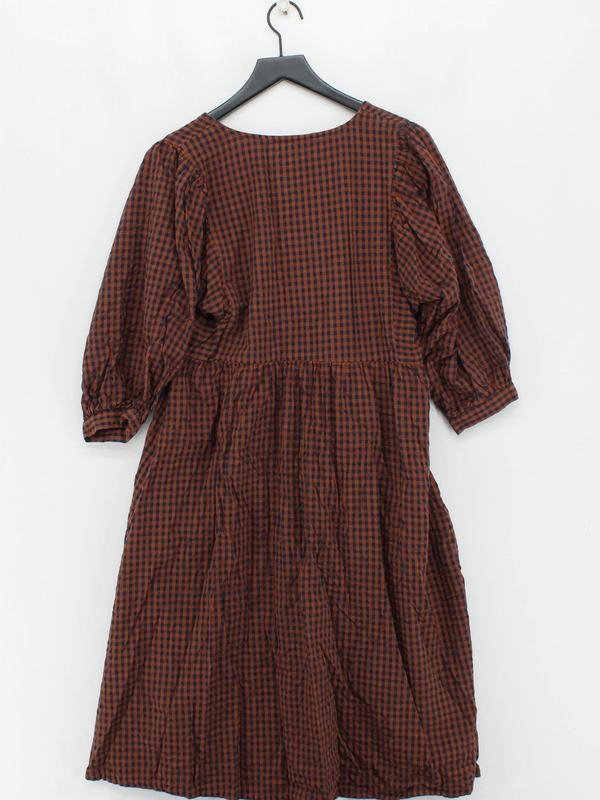 Fat Face Shirt Midi Dress UK10 in Brown - Image 2