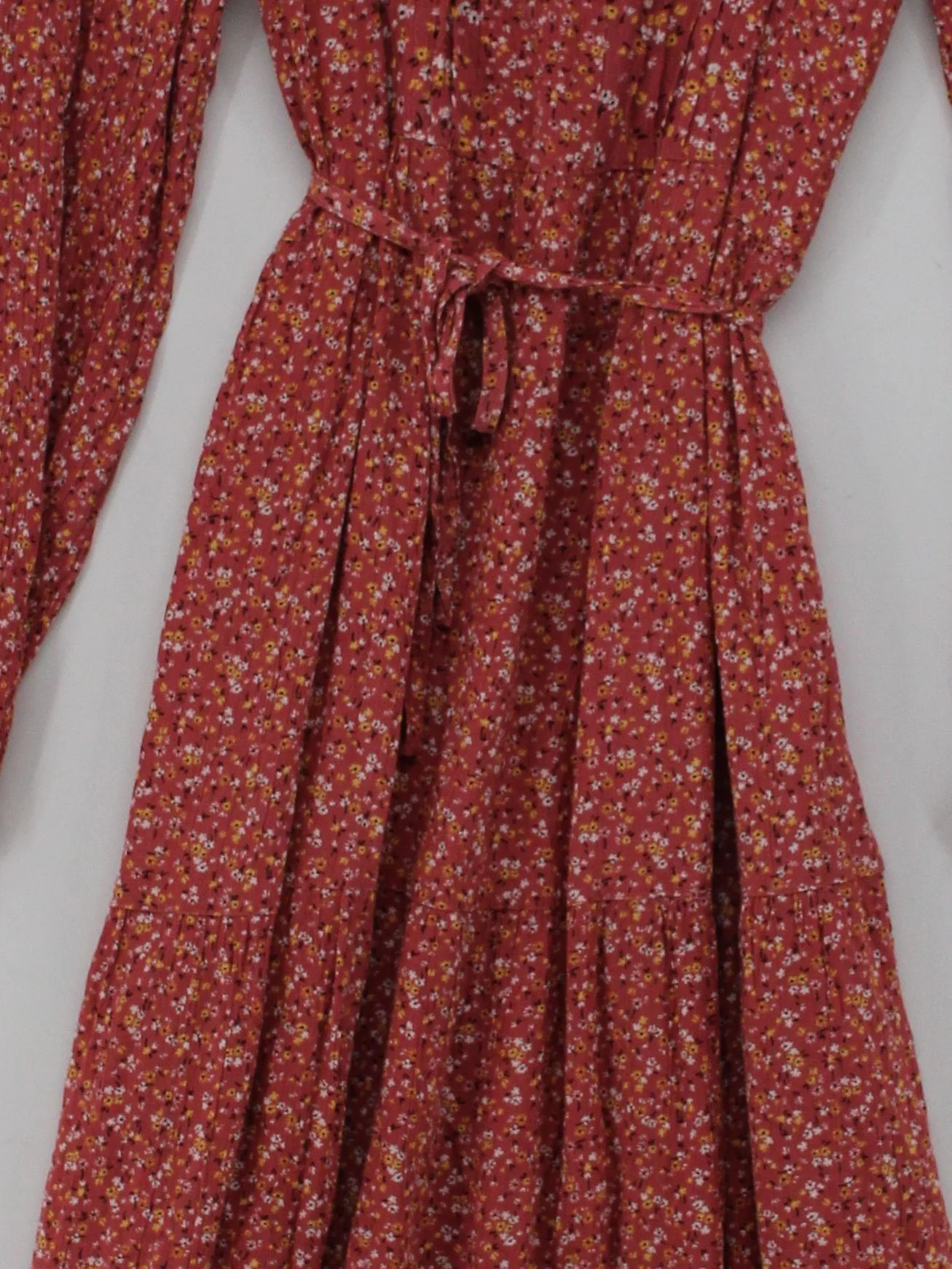 Fat Face Shirt Midi Dress UK12 in Red - Image 3