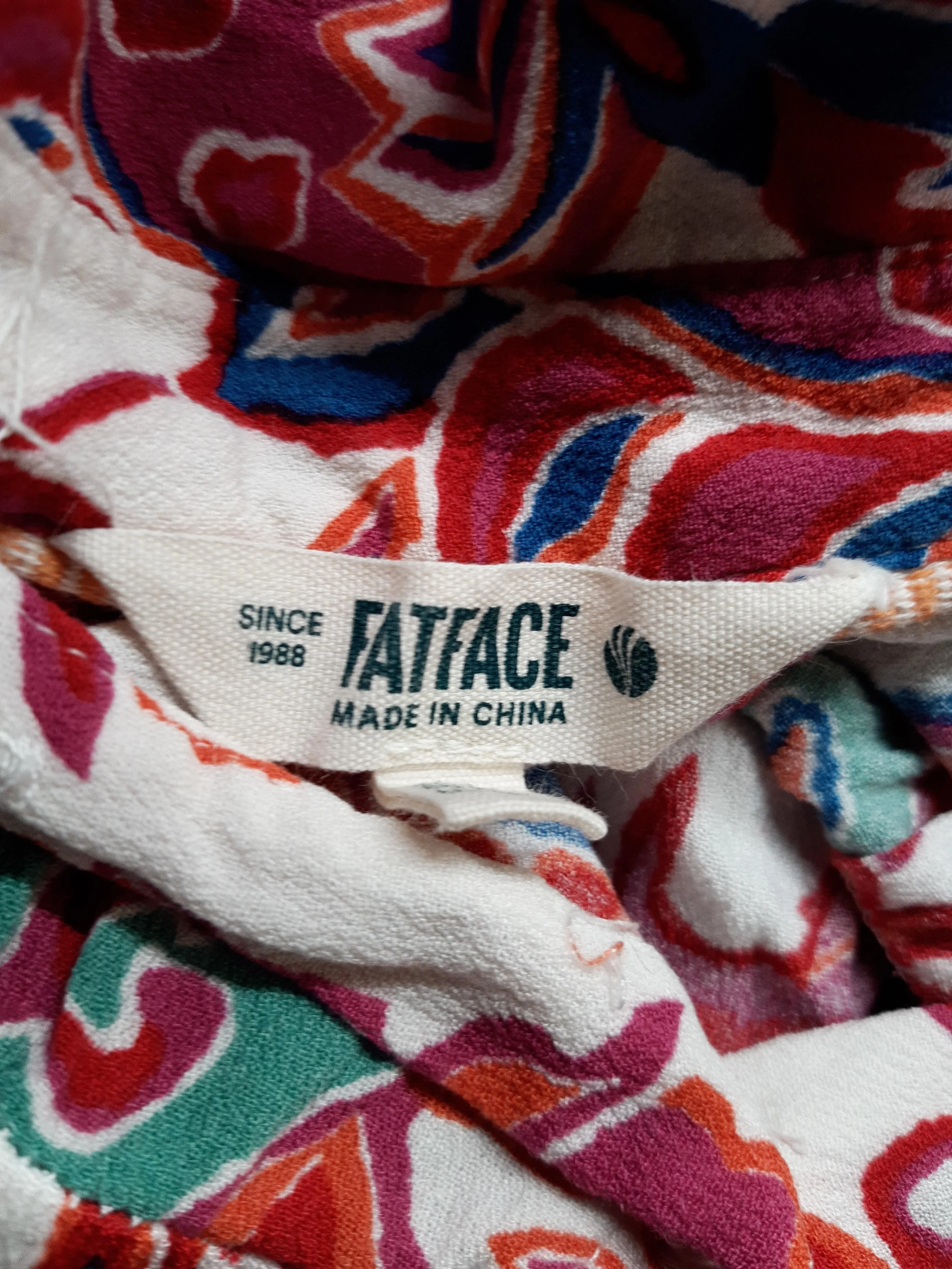 Fat Face Shirt Midi Dress UK8 in Multi - Image 5