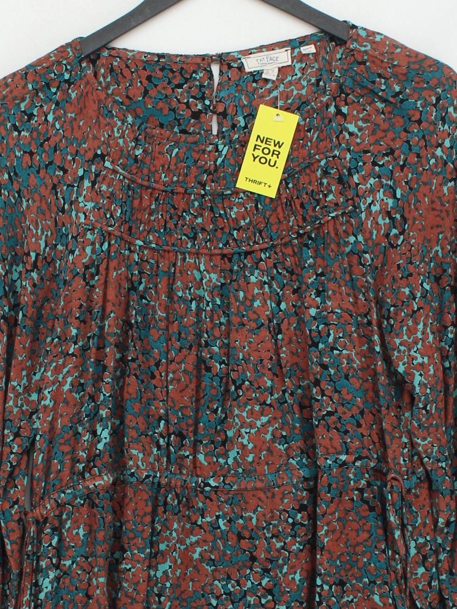 Fat Face Shirt Mini Dress UK10 in Multi - Image 3