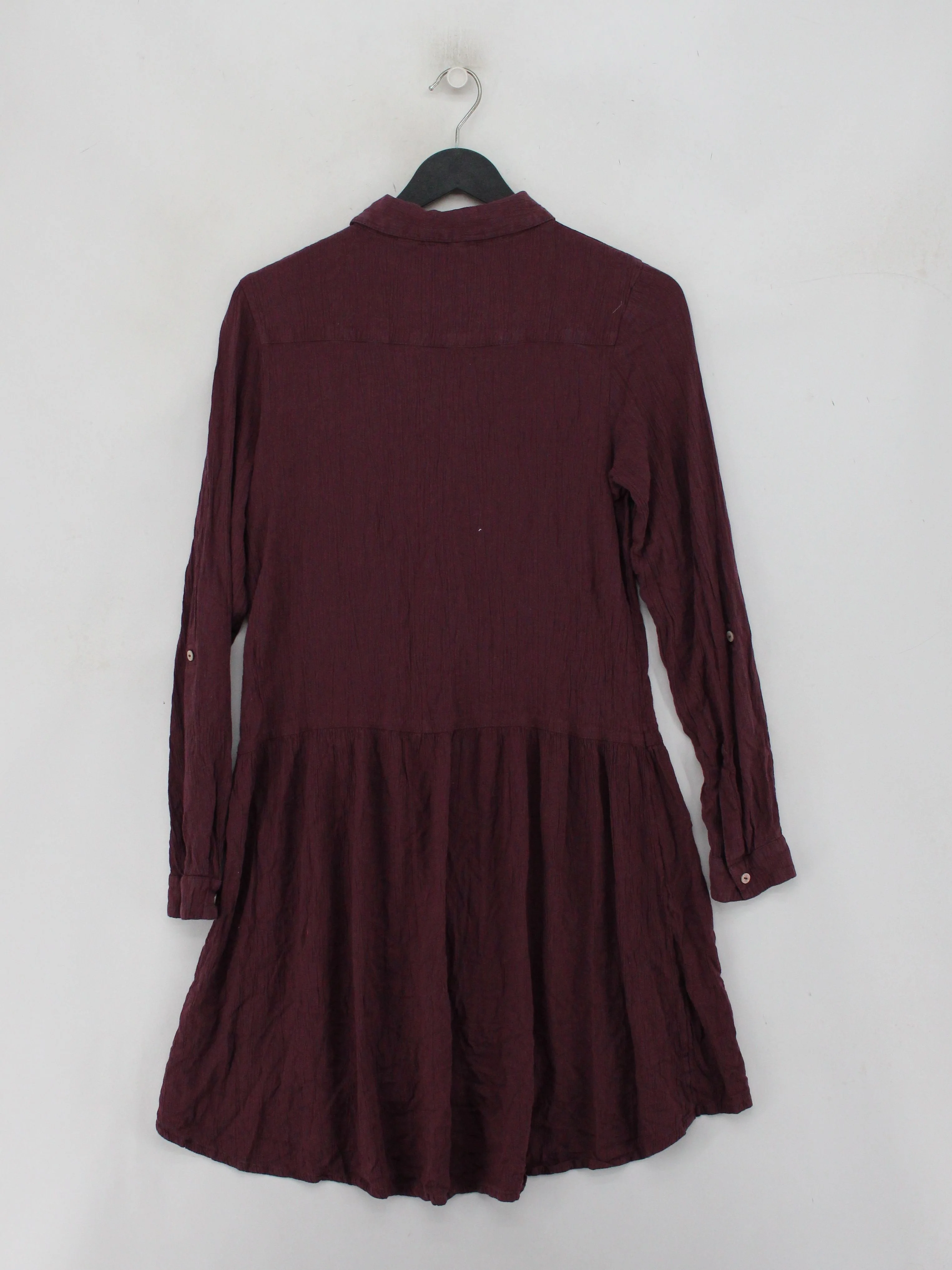 Fat Face Shirt Mini Dress UK10 in Red - Image 2