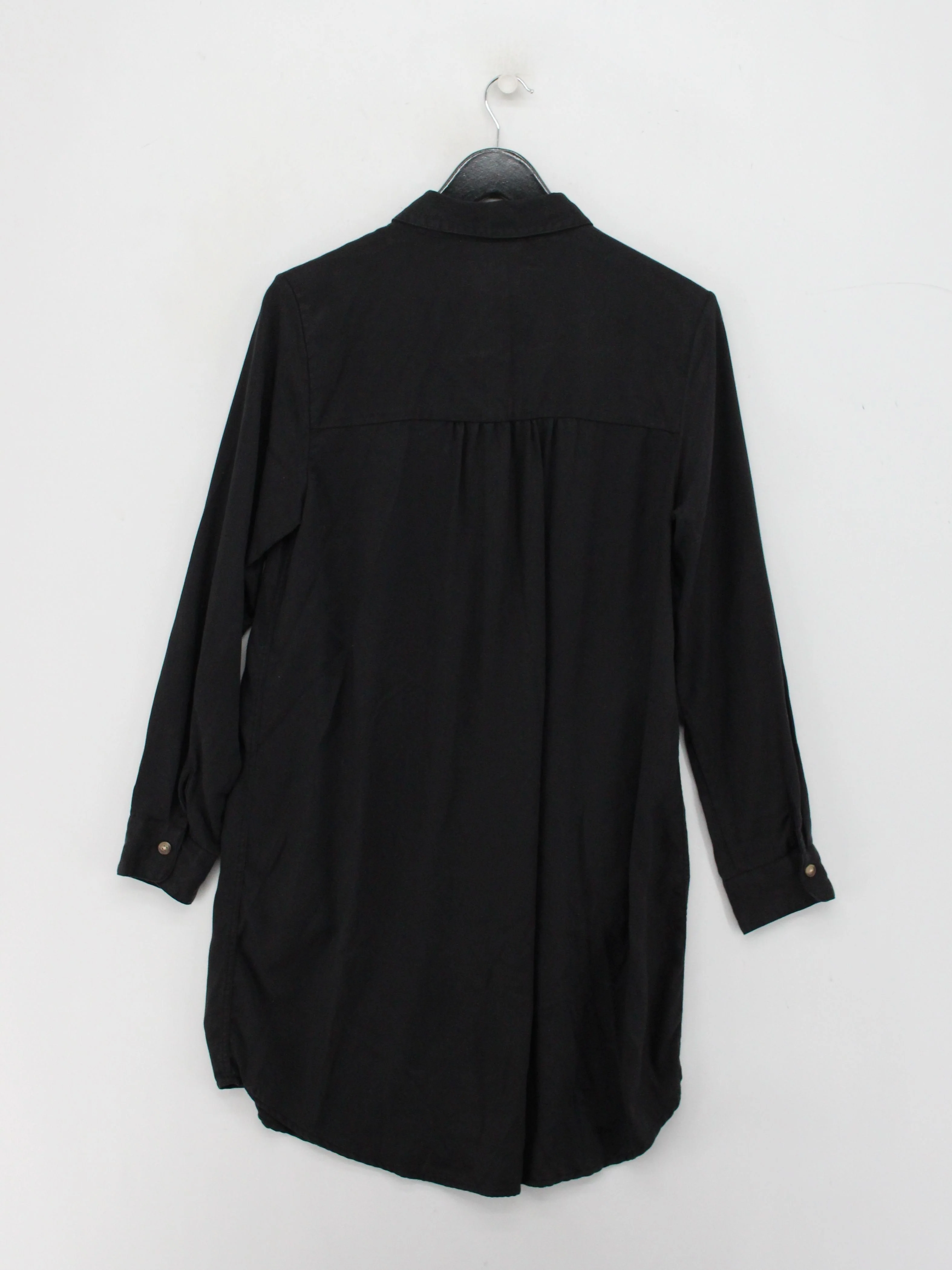 Fat Face Shirt Mini Dress UK12 in Black - Image 2