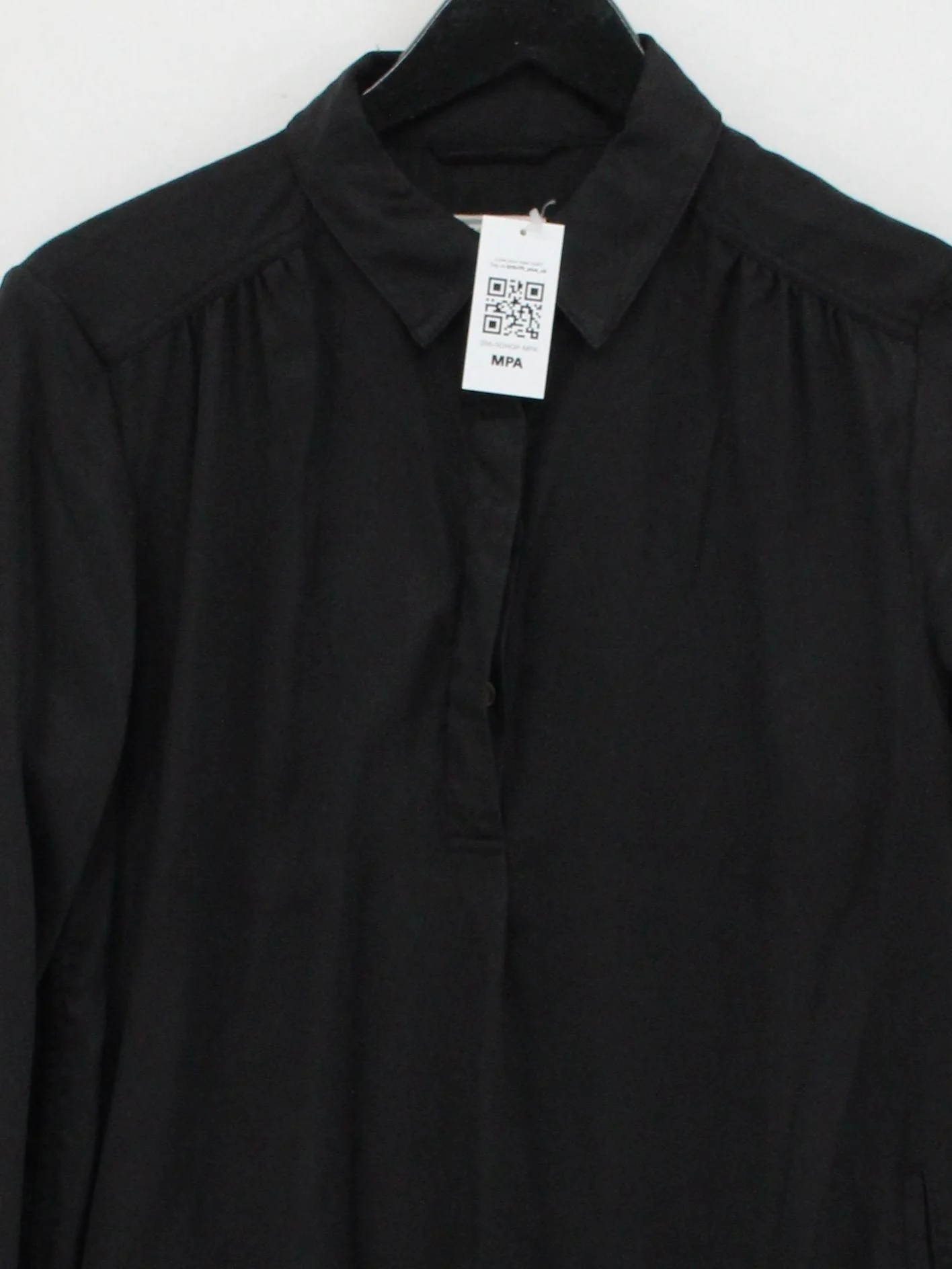 Fat Face Shirt Mini Dress UK12 in Black - Image 3