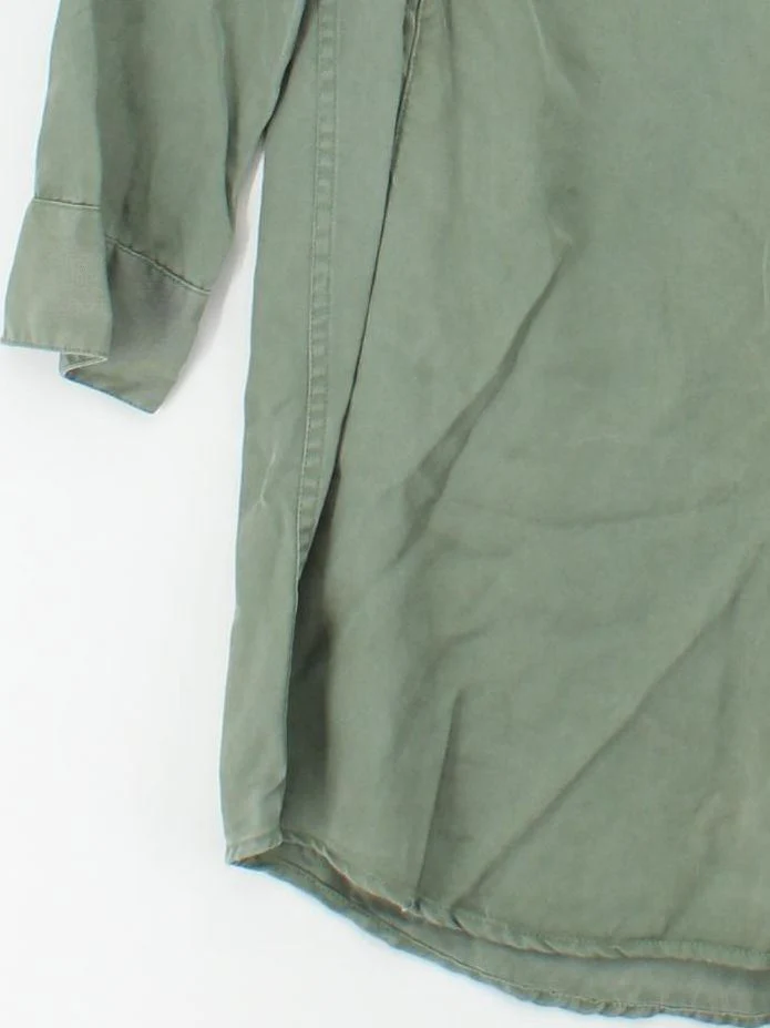 Fat Face Shirt Mini Dress UK8 in Green - Image 4