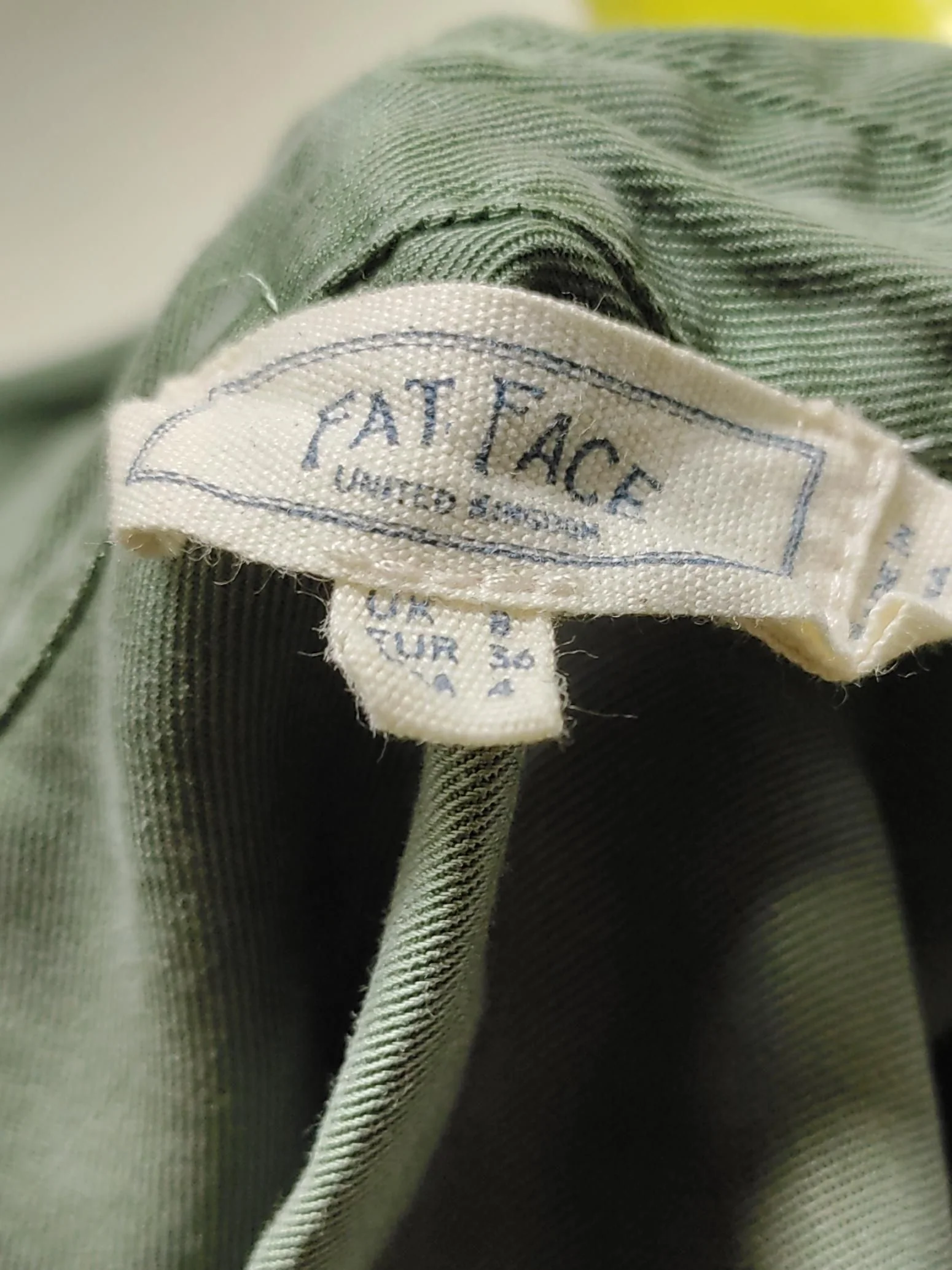 Fat Face Shirt Mini Dress UK8 in Green - Image 6