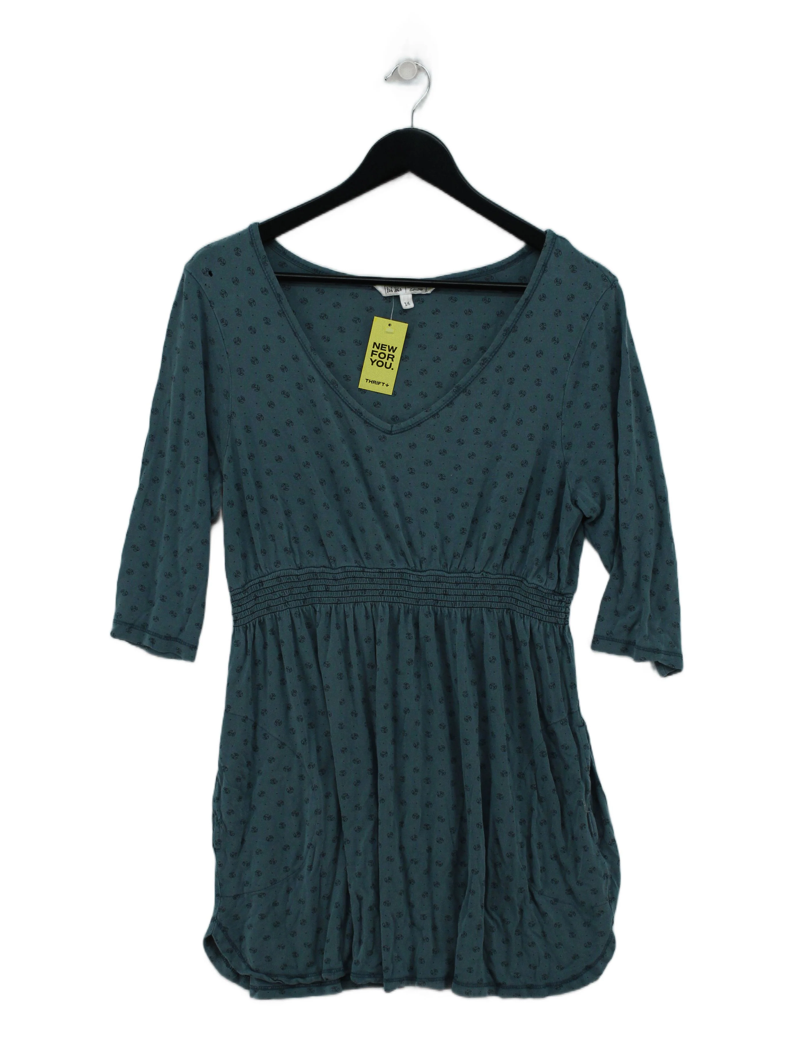 Fat Face Skater Mini Dress UK16 in Blue