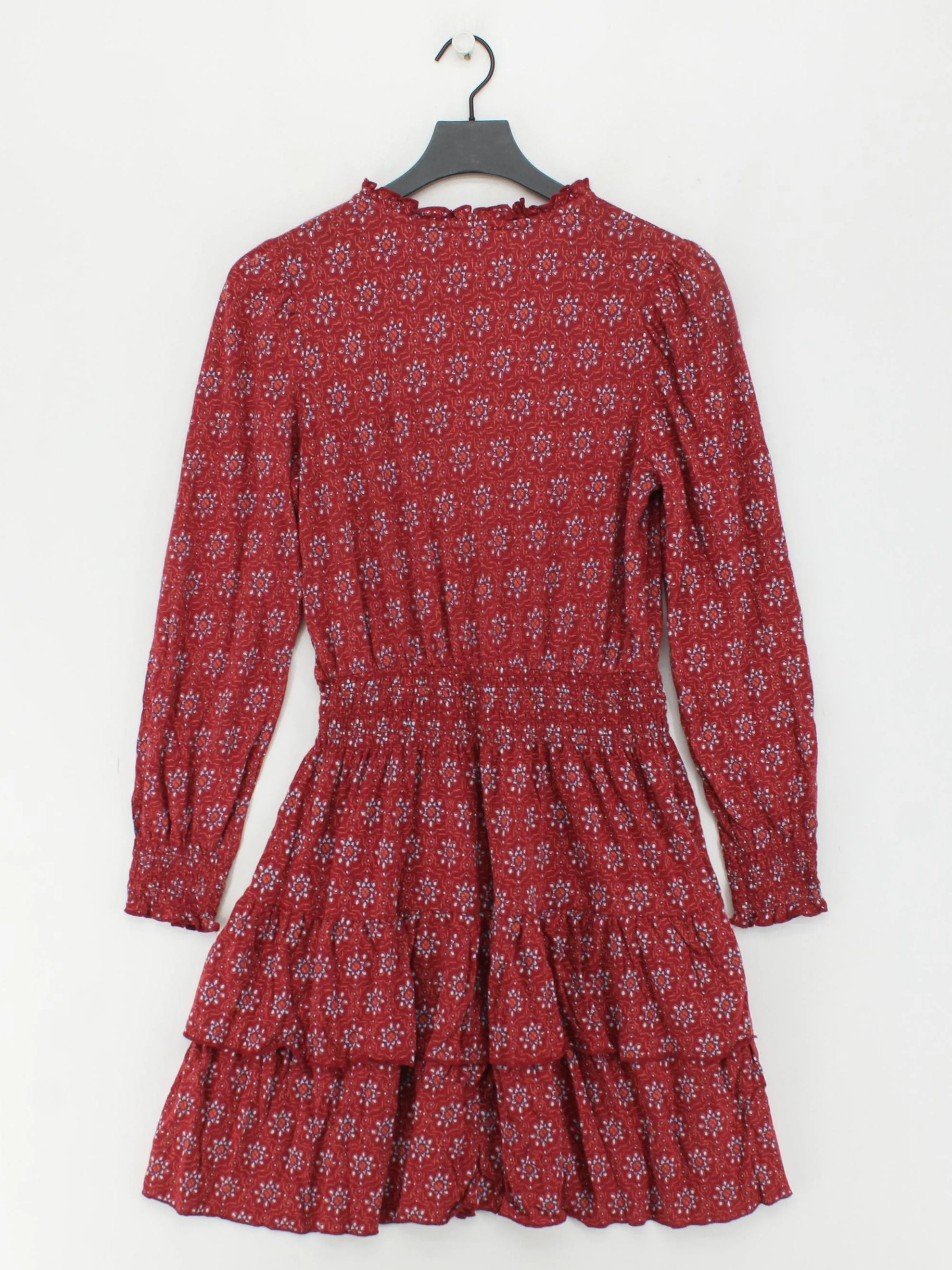 Fat Face Skater Mini Dress UK8 in Red - Image 2
