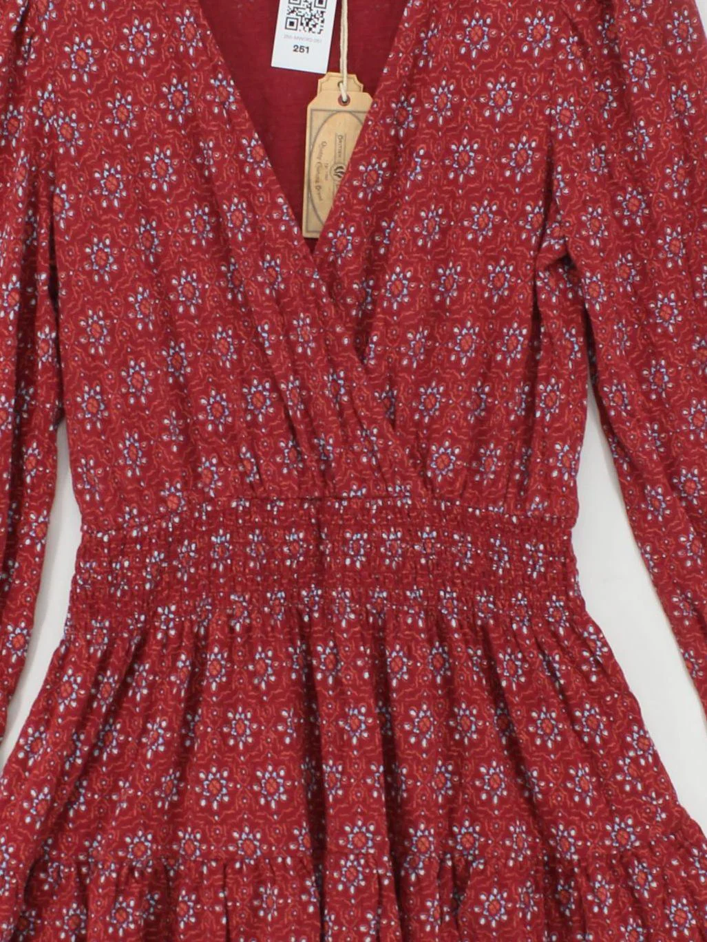Fat Face Skater Mini Dress UK8 in Red - Image 3