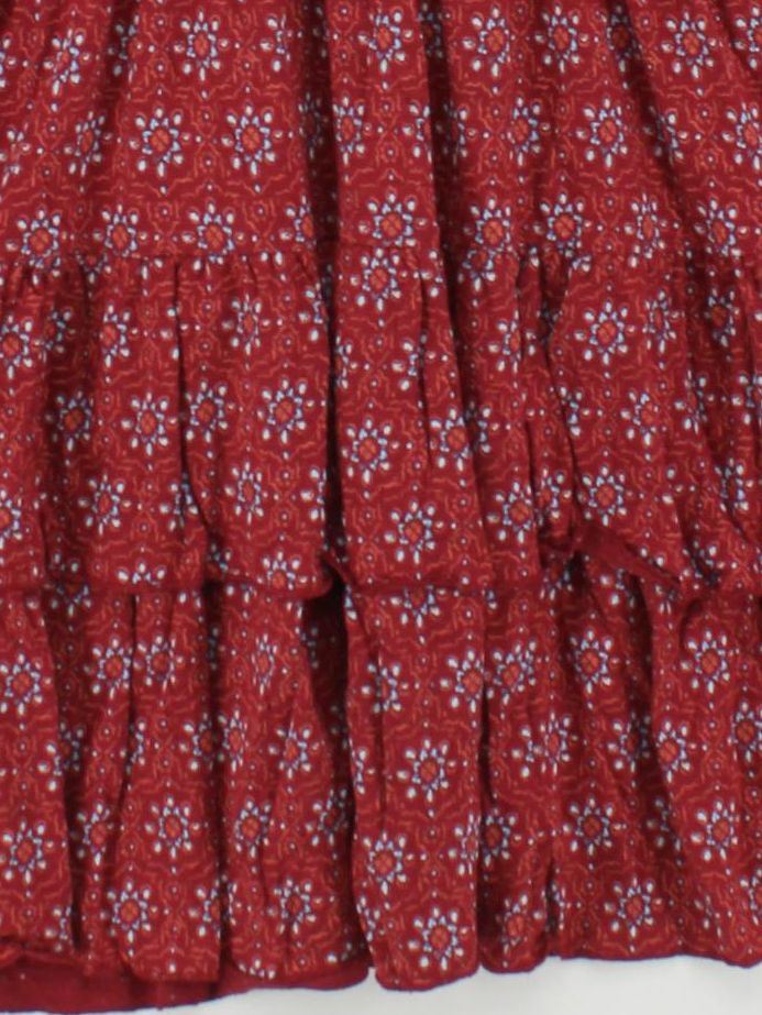 Fat Face Skater Mini Dress UK8 in Red - Image 4