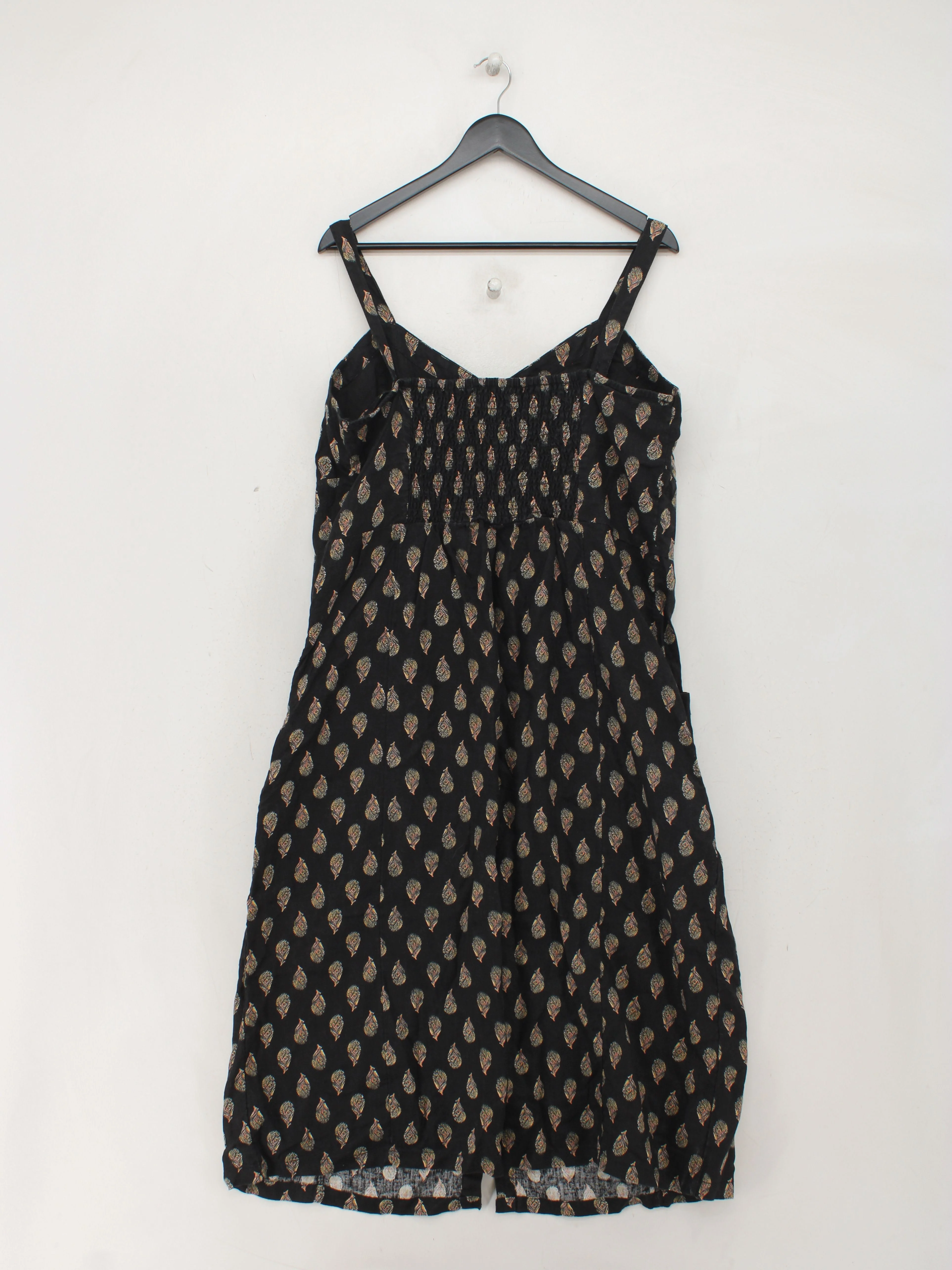 Fat Face Slip Midi Dress UK18 in Black - Image 2