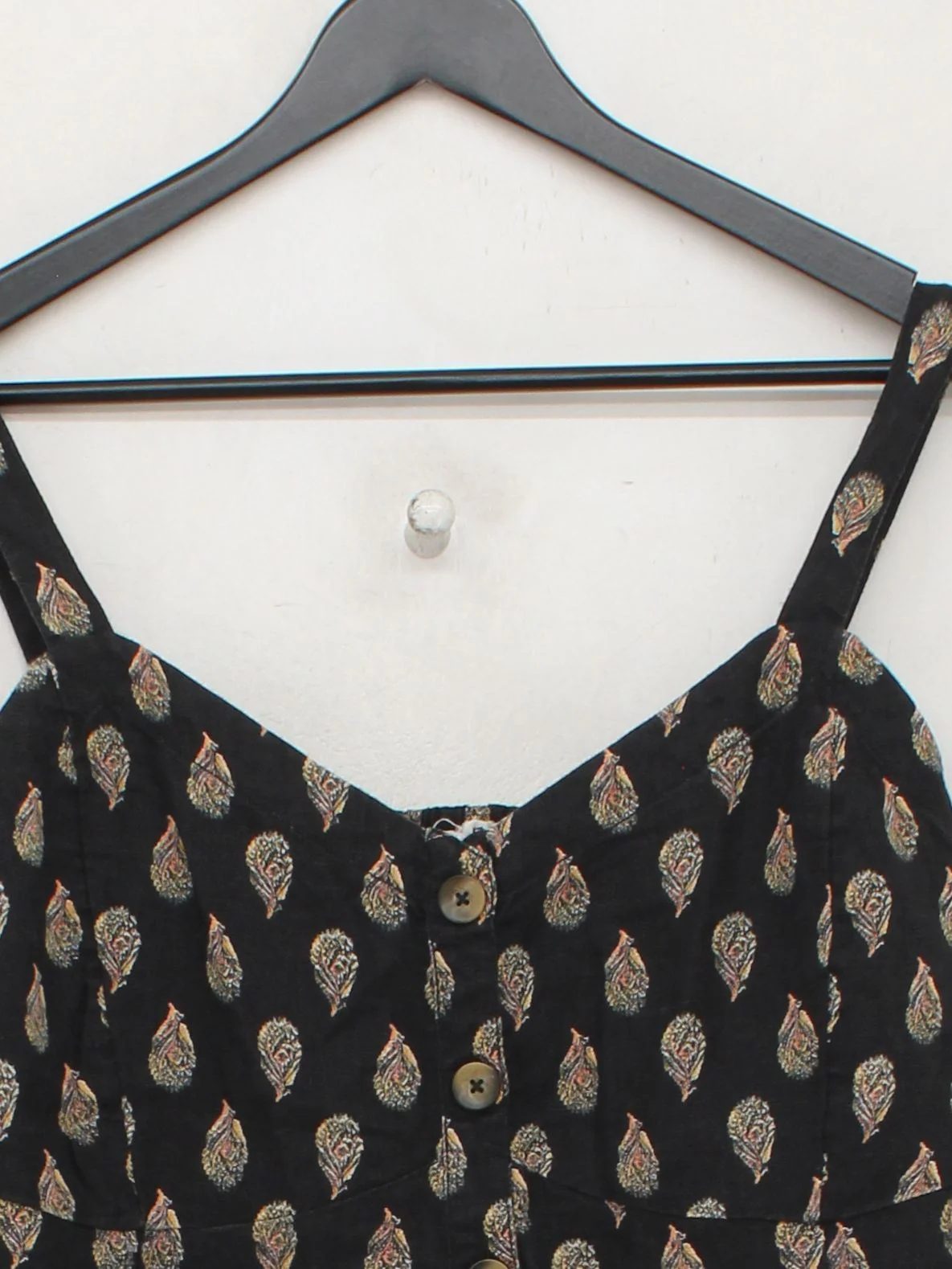 Fat Face Slip Midi Dress UK18 in Black - Image 3