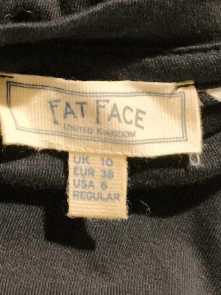Fat Face T-Shirt Midi Dress UK10 in Black - Image 5