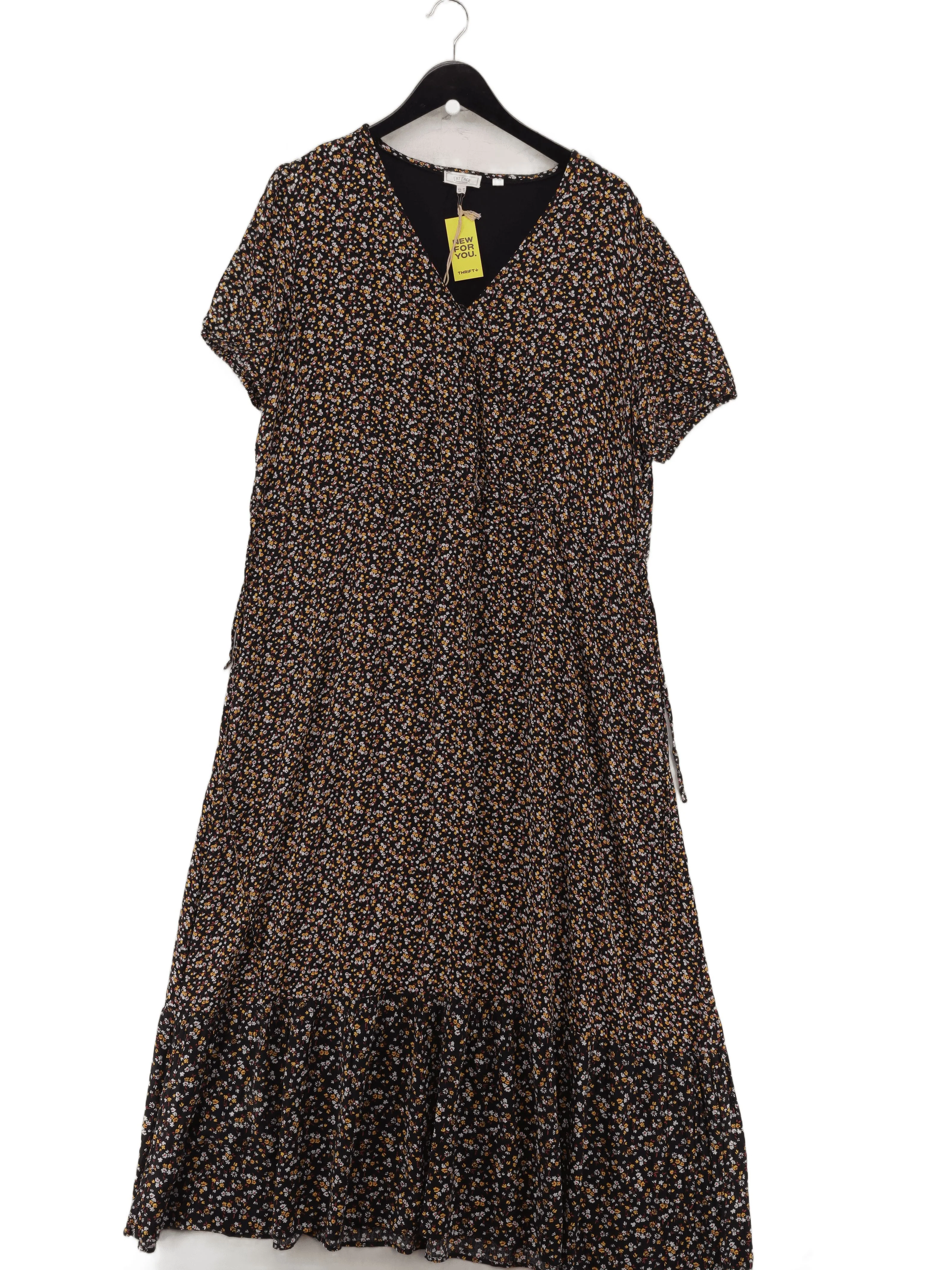 Fat Face T-Shirt Midi Dress UK16 in Black