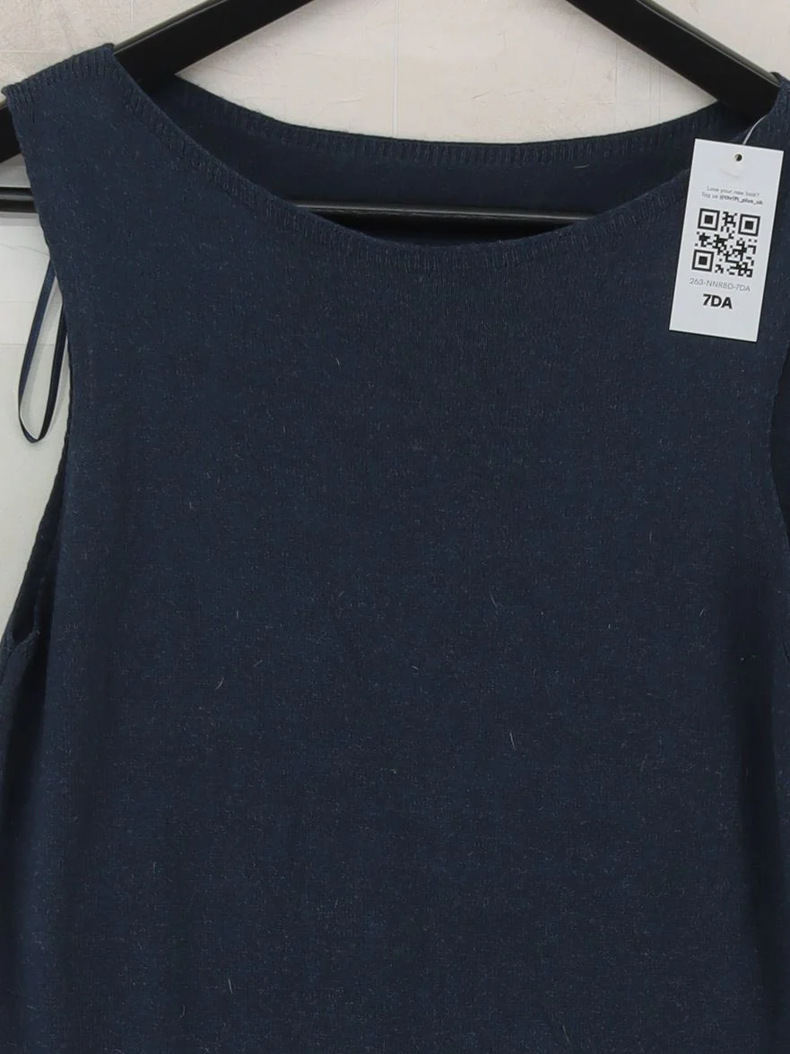 Fat Face T-Shirt Mini Dress S in Blue - Image 3