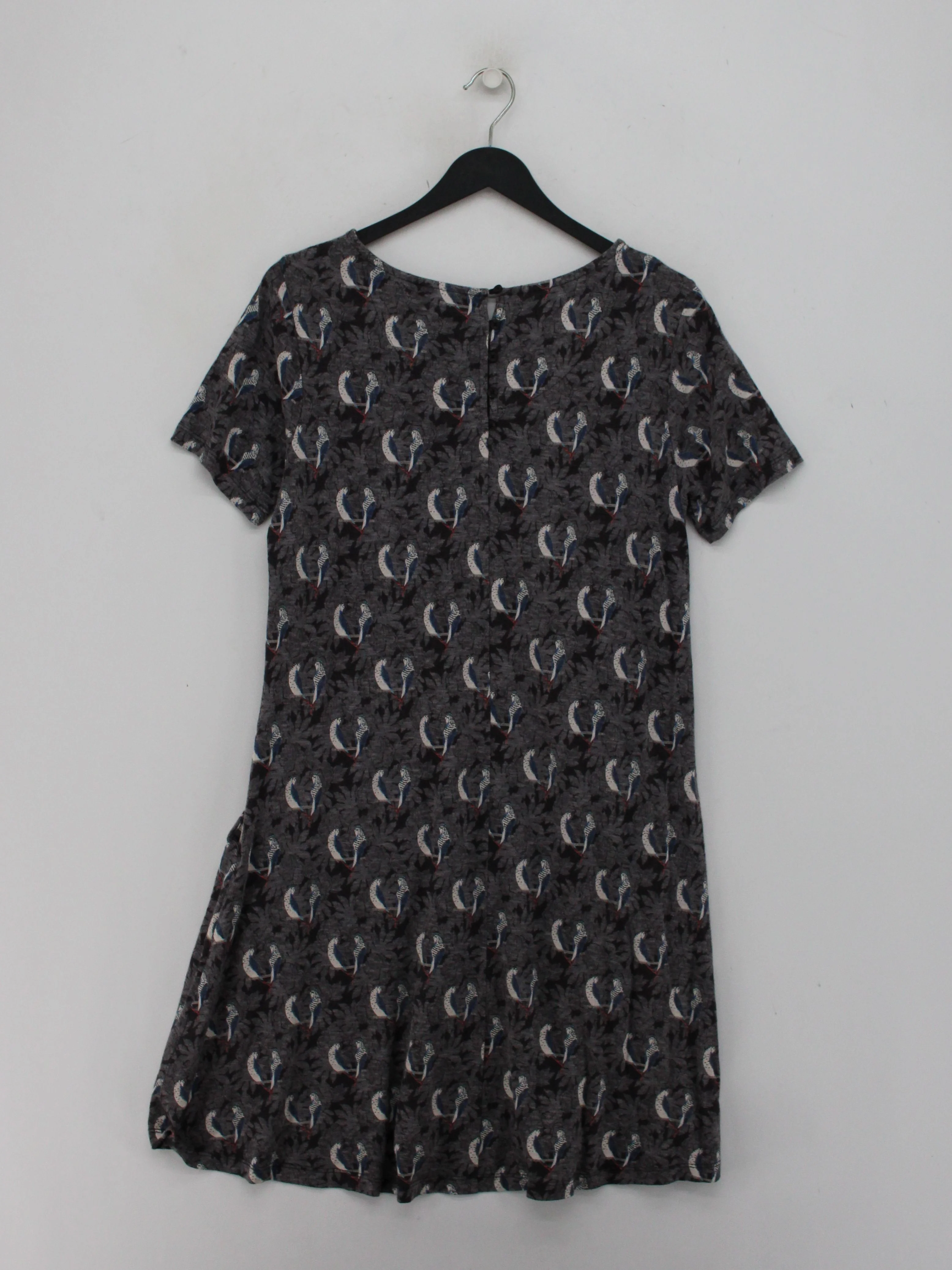 Fat Face T-Shirt Mini Dress UK10 in Grey - Image 2