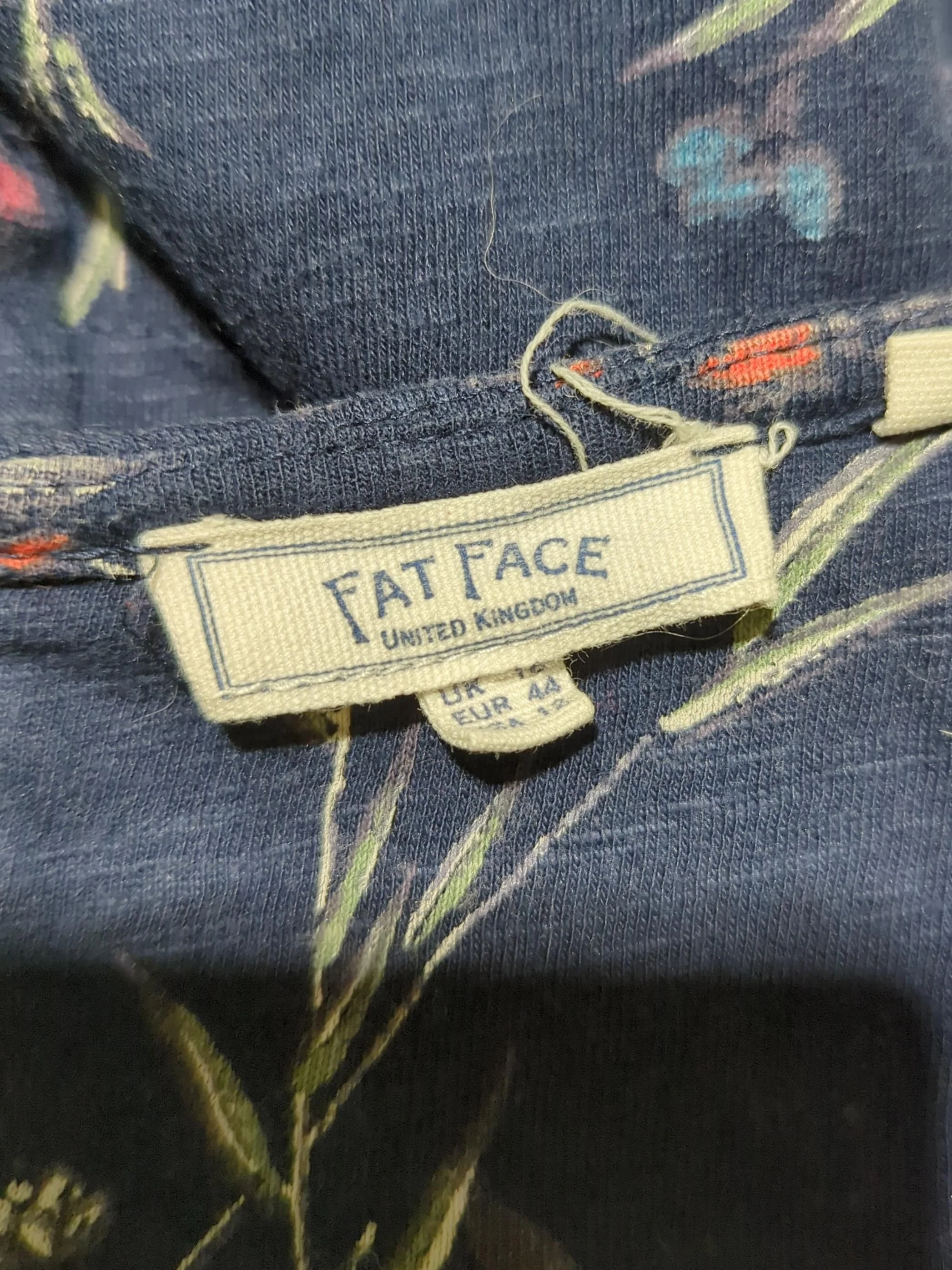 Fat Face T-Shirt Mini Dress UK16 in Blue - Image 5