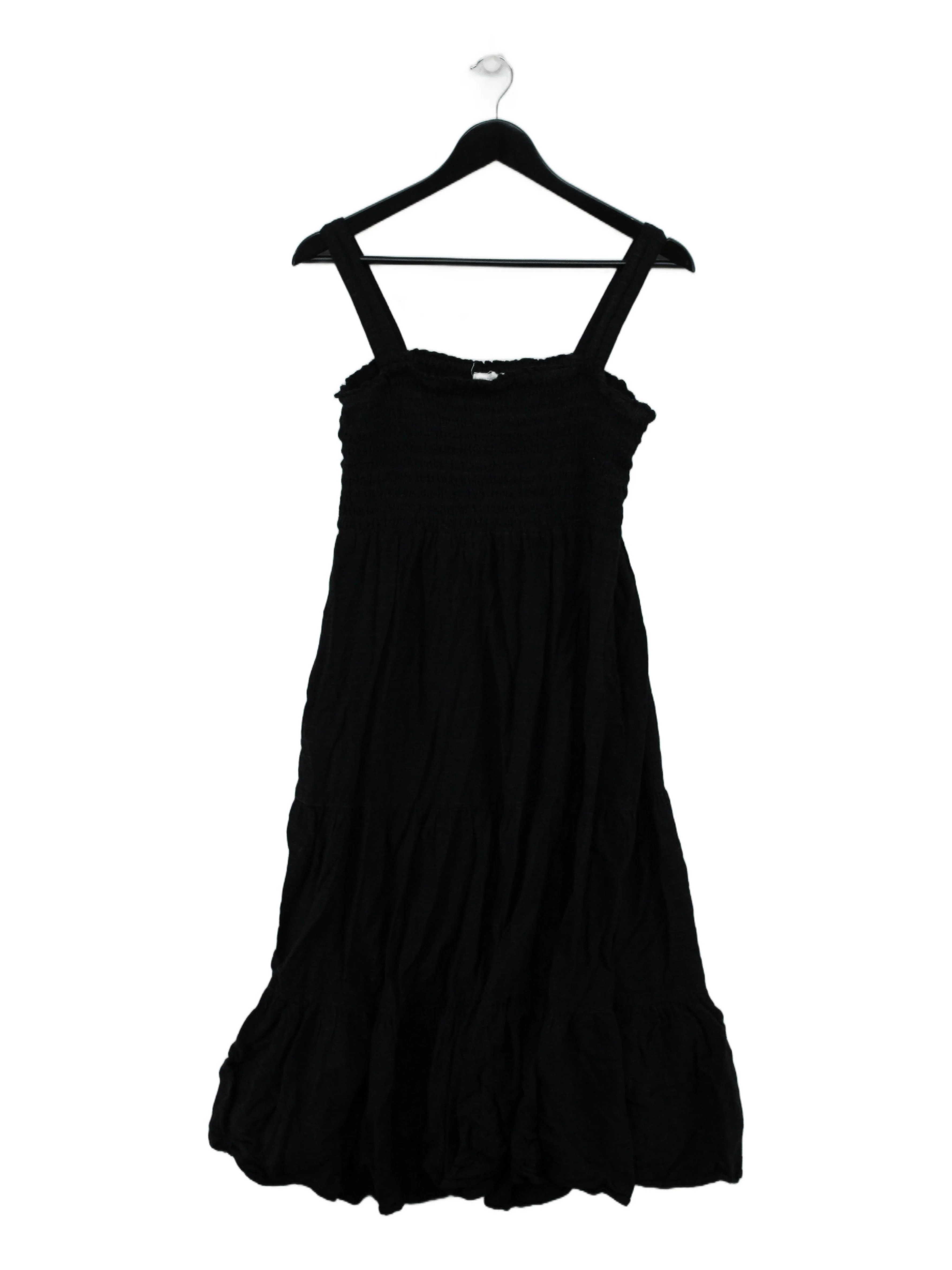 Fat Face Tank Midi Dress S in Black