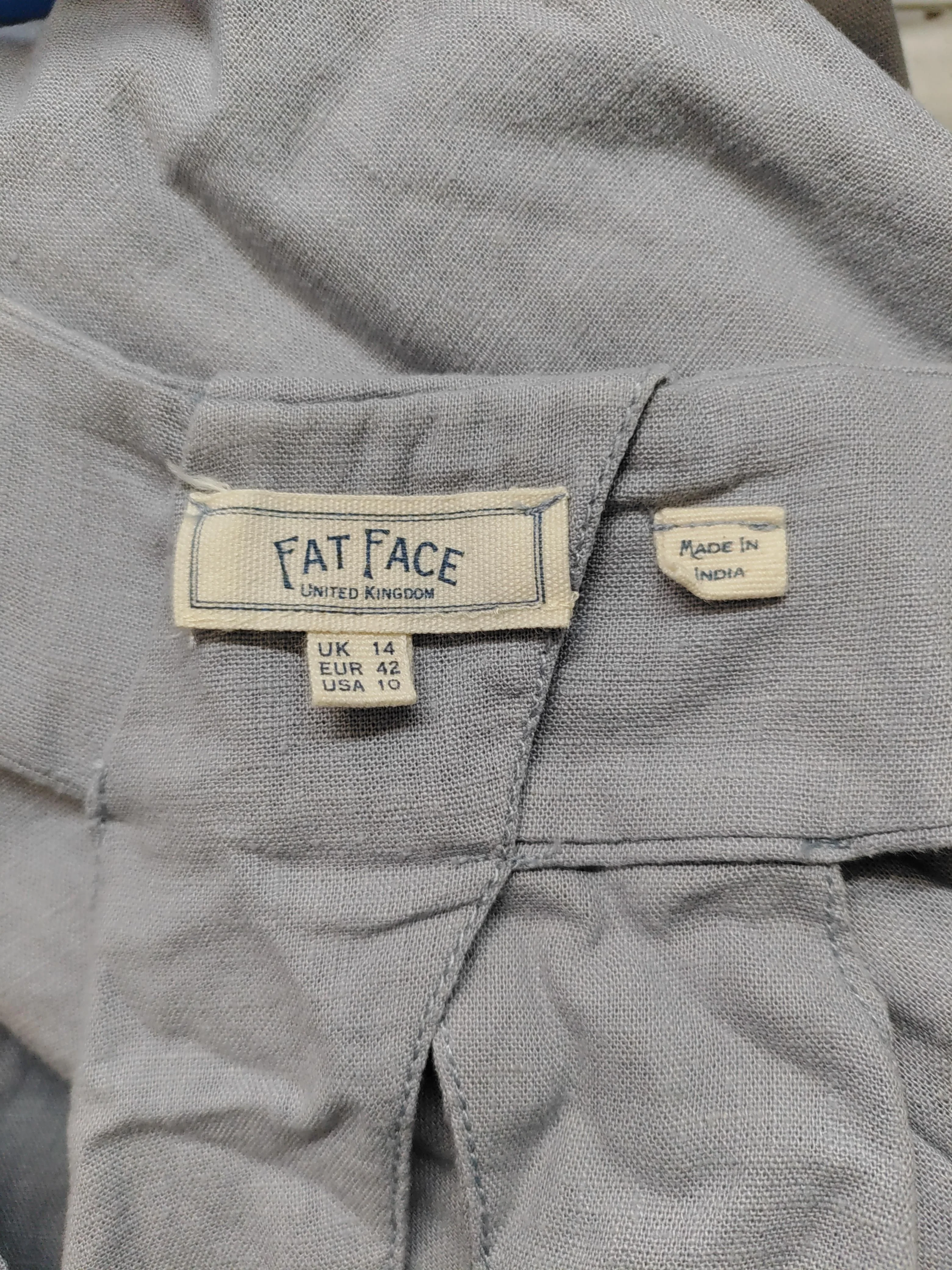 Fat Face Tank Midi Dress UK14 in Grey - Image 5