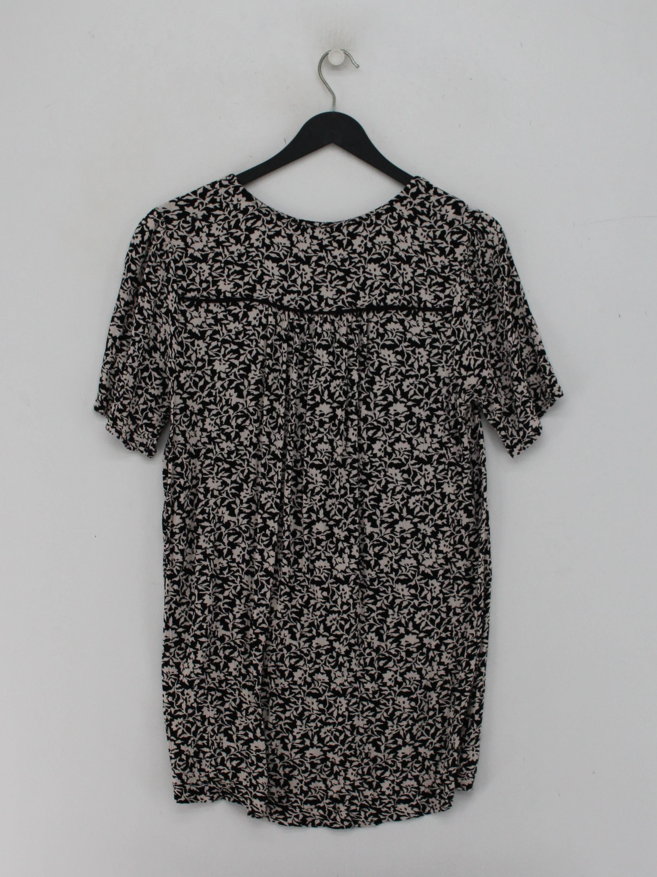 Fat Face Women's Blouse M Multi Floral 100% Viscose Short Sleeve V-Neck Basic - Image 2
