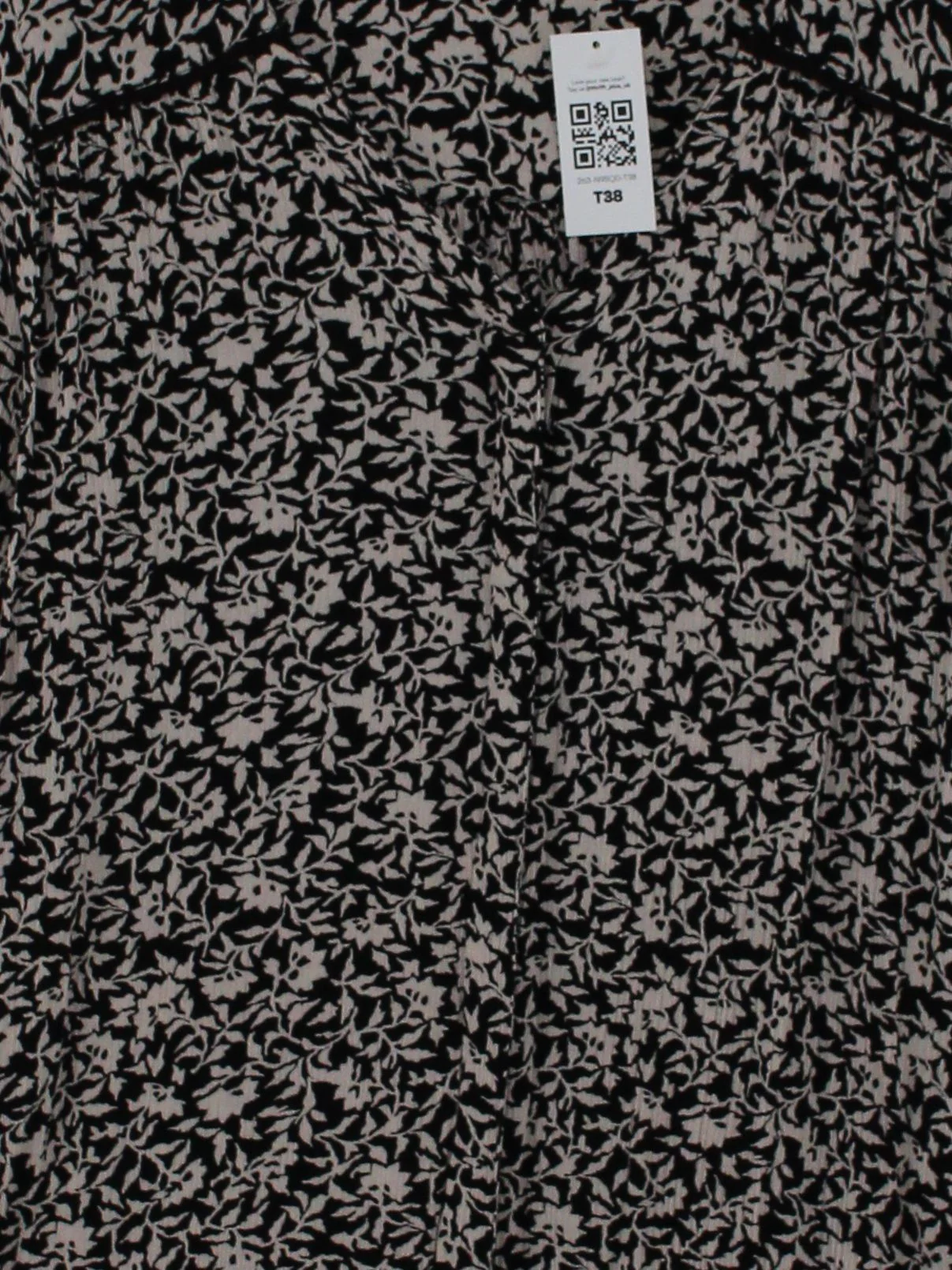Fat Face Women's Blouse M Multi Floral 100% Viscose Short Sleeve V-Neck Basic - Image 3