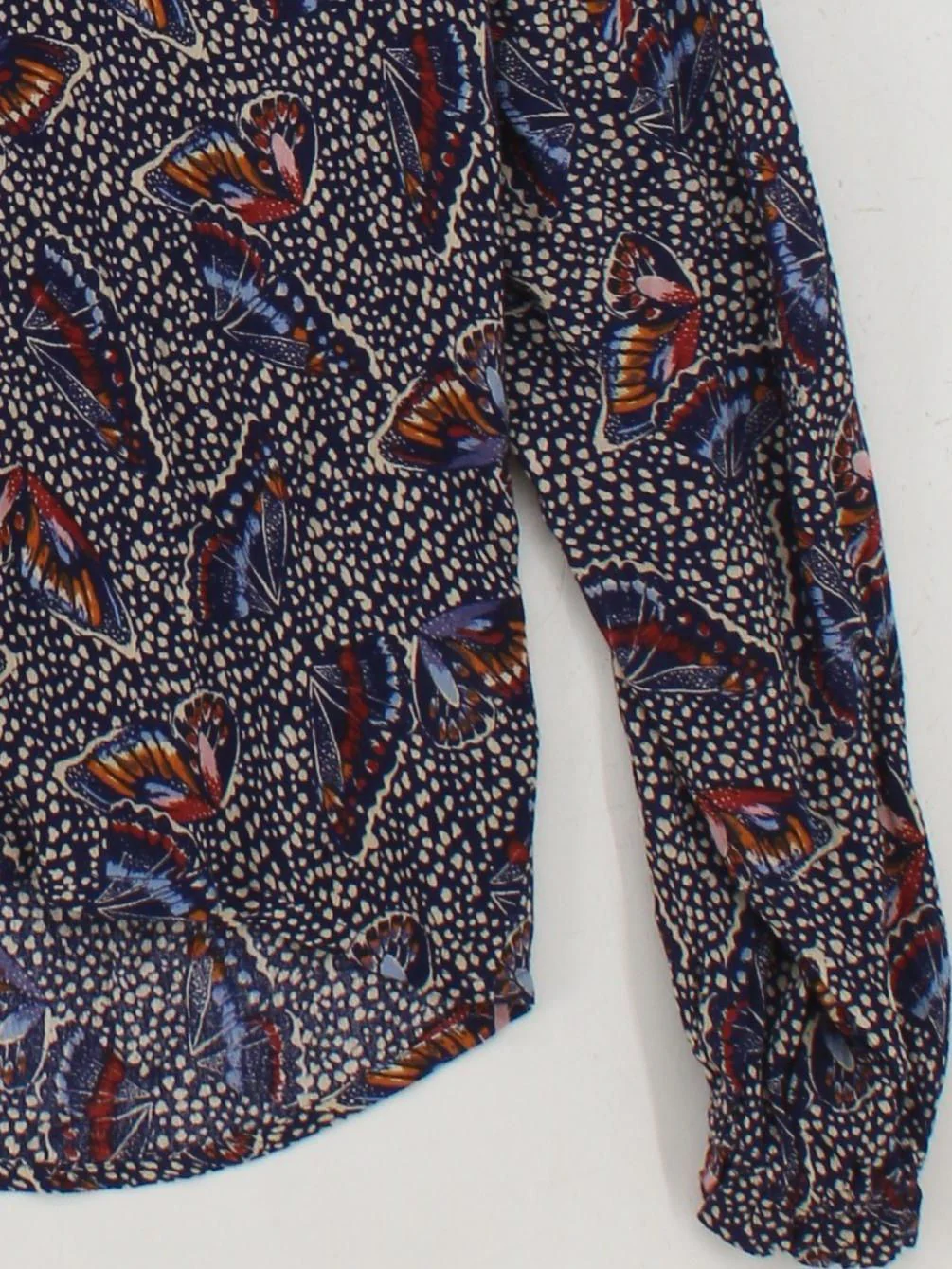 Fat Face Women's Blouse UK 14 Multi 100% Viscose Long Sleeve Collared Basic - Image 4