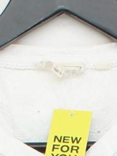 Fat Face Women's Blouse UK 16 White 100% Cotton Basic - Image 3