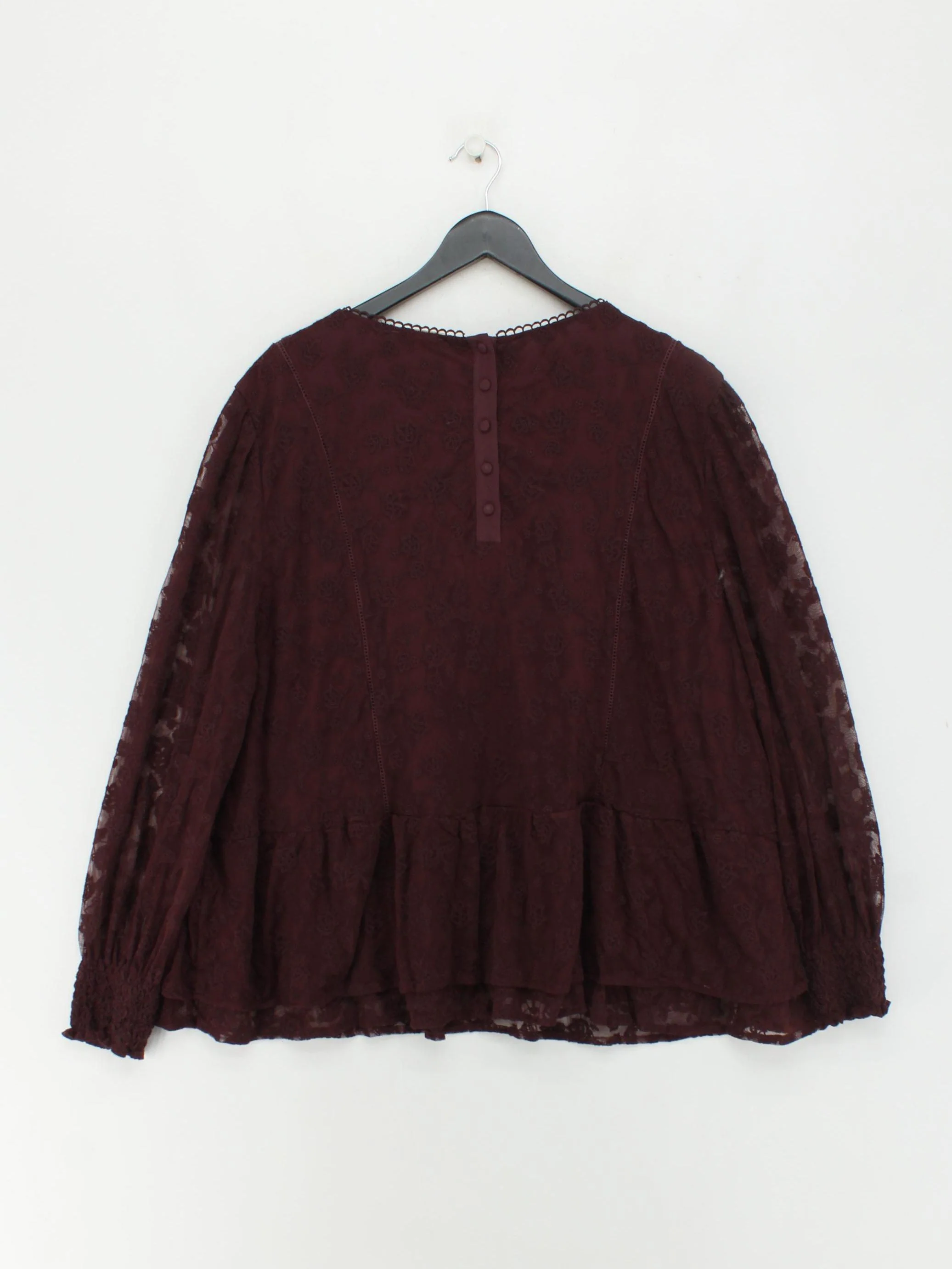 Fat Face Women's Blouse UK 22 Red Nylon with Cotton, Viscose Basic New with tags - Image 2