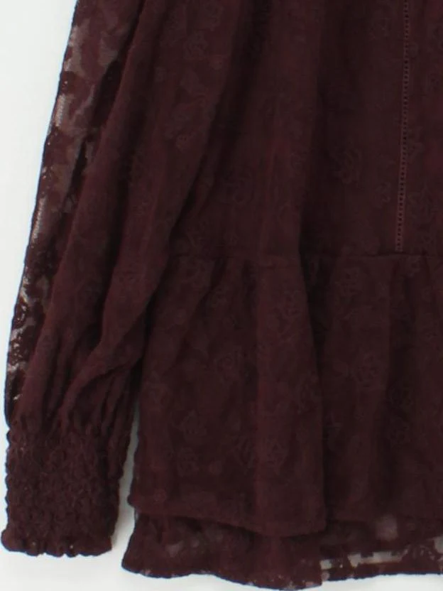 Fat Face Women's Blouse UK 22 Red Nylon with Cotton, Viscose Basic New with tags - Image 4