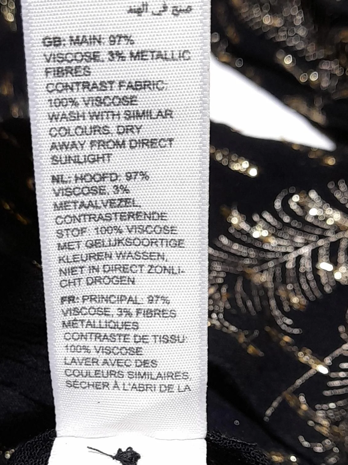 Fat Face Women's Blouse UK 6 Black 100% Viscose Long Sleeve V-Neck Basic - Image 6
