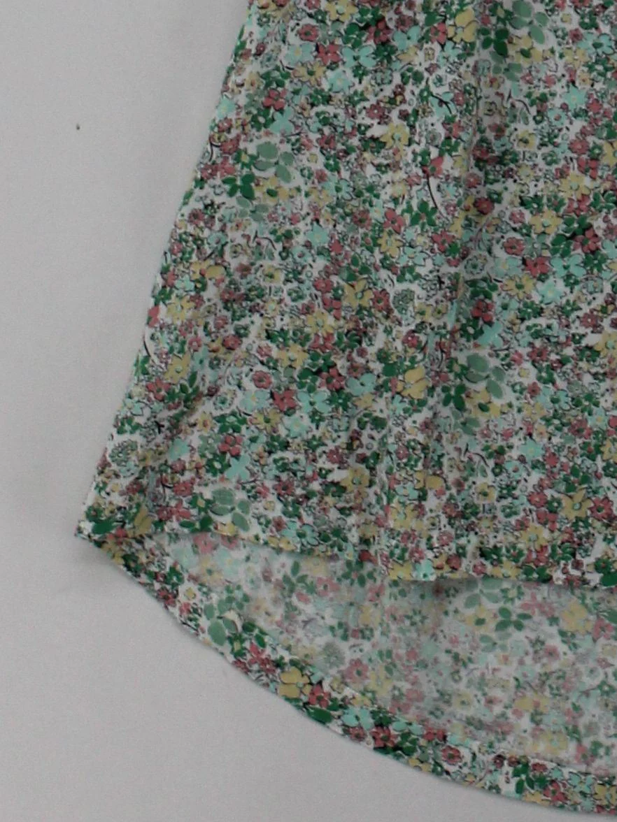 Fat Face Women's Blouse UK 6 Multi Floral 100% Other Short Sleeve V-Neck Basic - Image 4