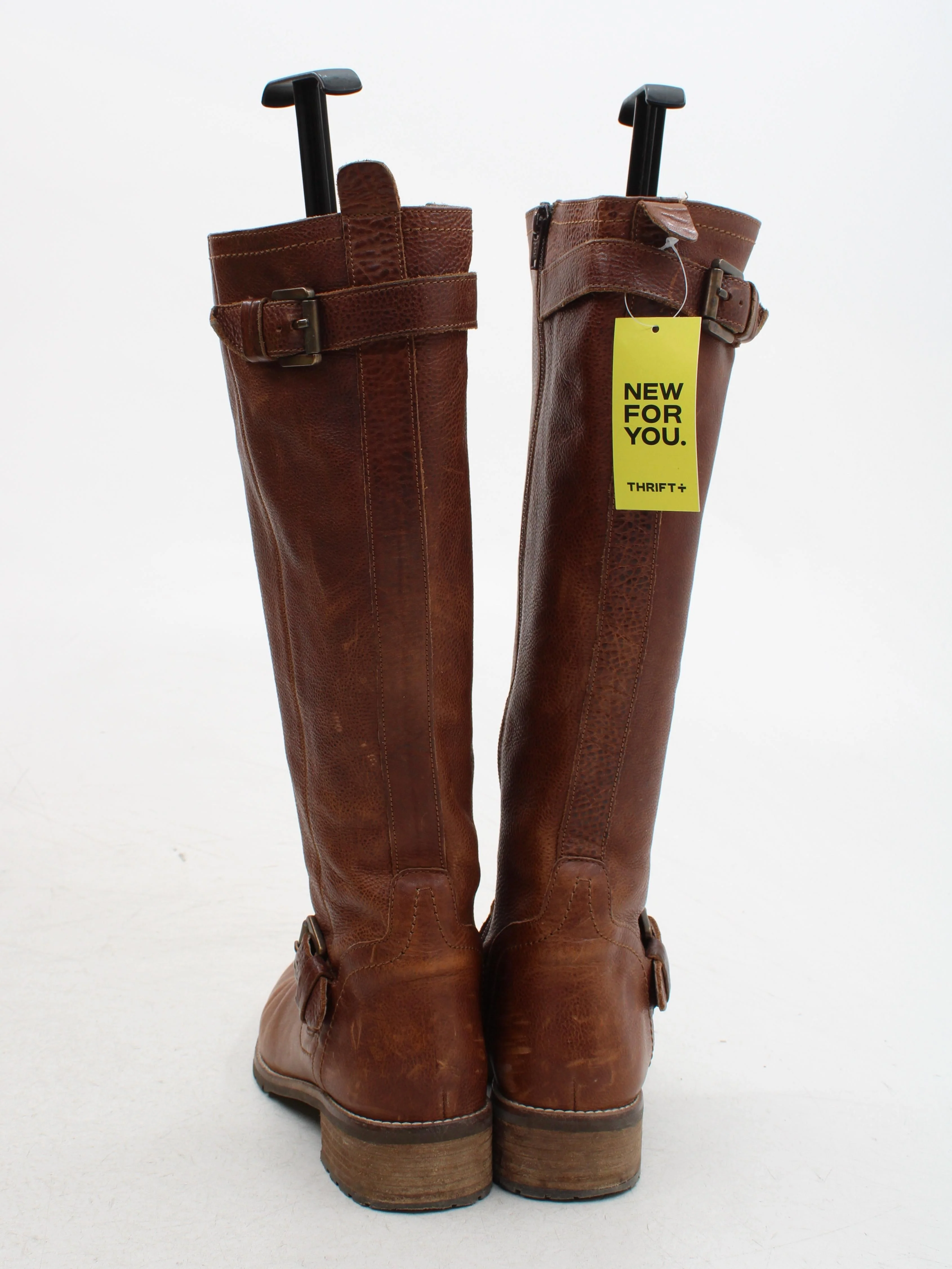 Fat Face Women's Boots UK 5 Brown 100% Leather Combat - Image 3