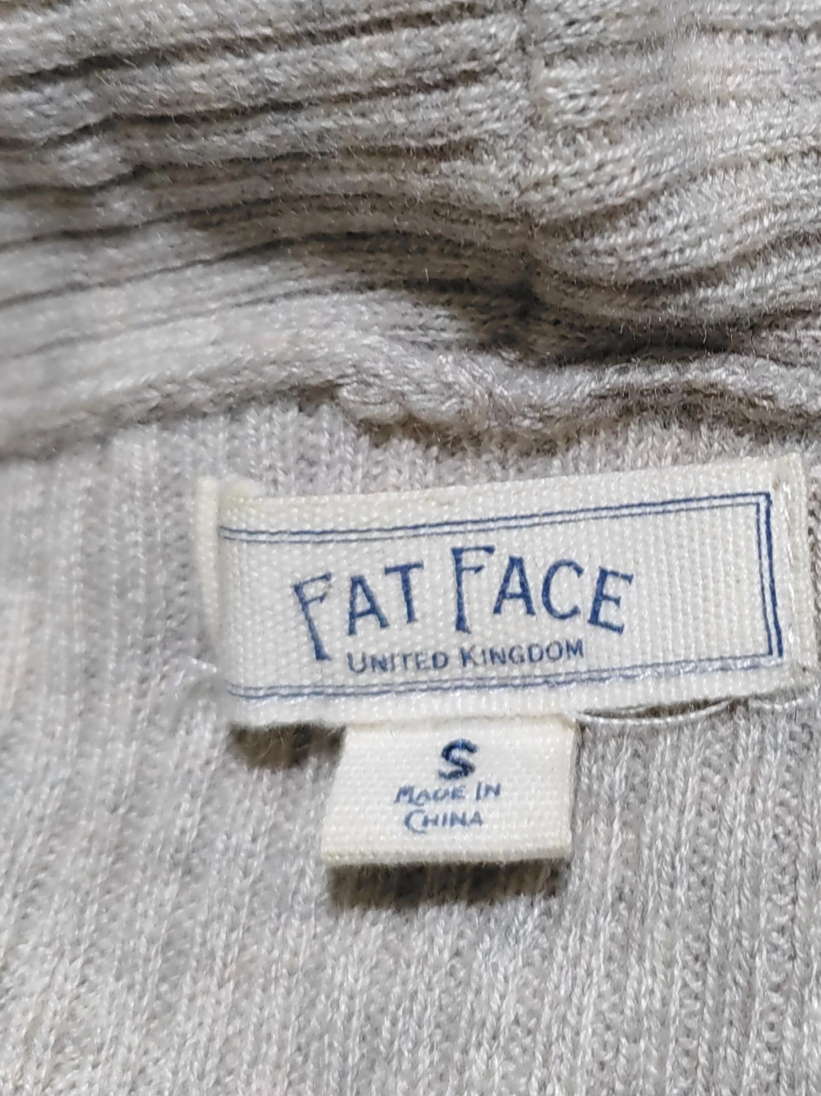 Fat Face Women's Cardigan S Cream 100% Wool V-Neck Cardigan - Image 6