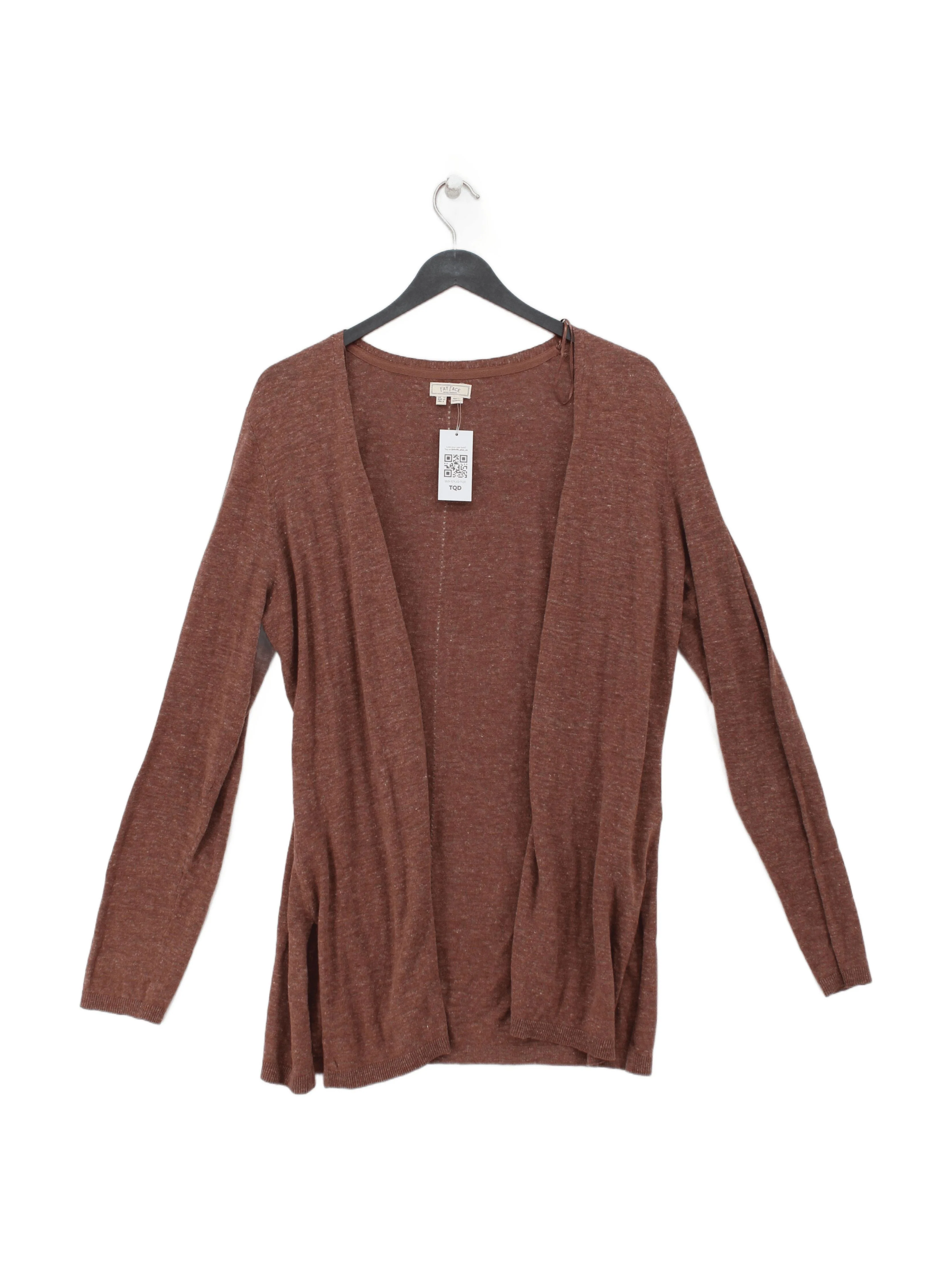 Fat Face Women's Cardigan UK 12 Brown 100% Other V-Neck Cardigan