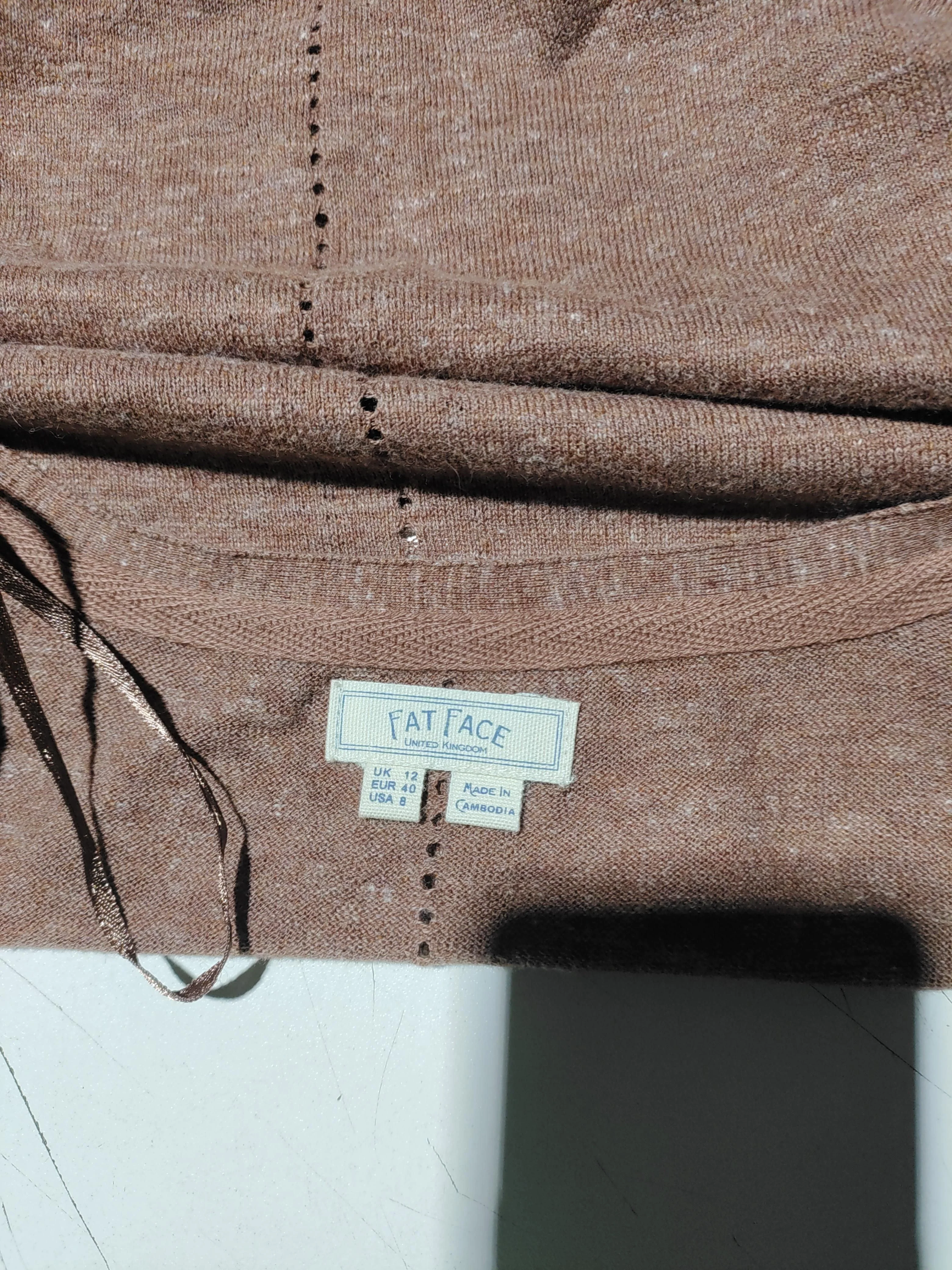 Fat Face Women's Cardigan UK 12 Brown 100% Other V-Neck Cardigan - Image 5