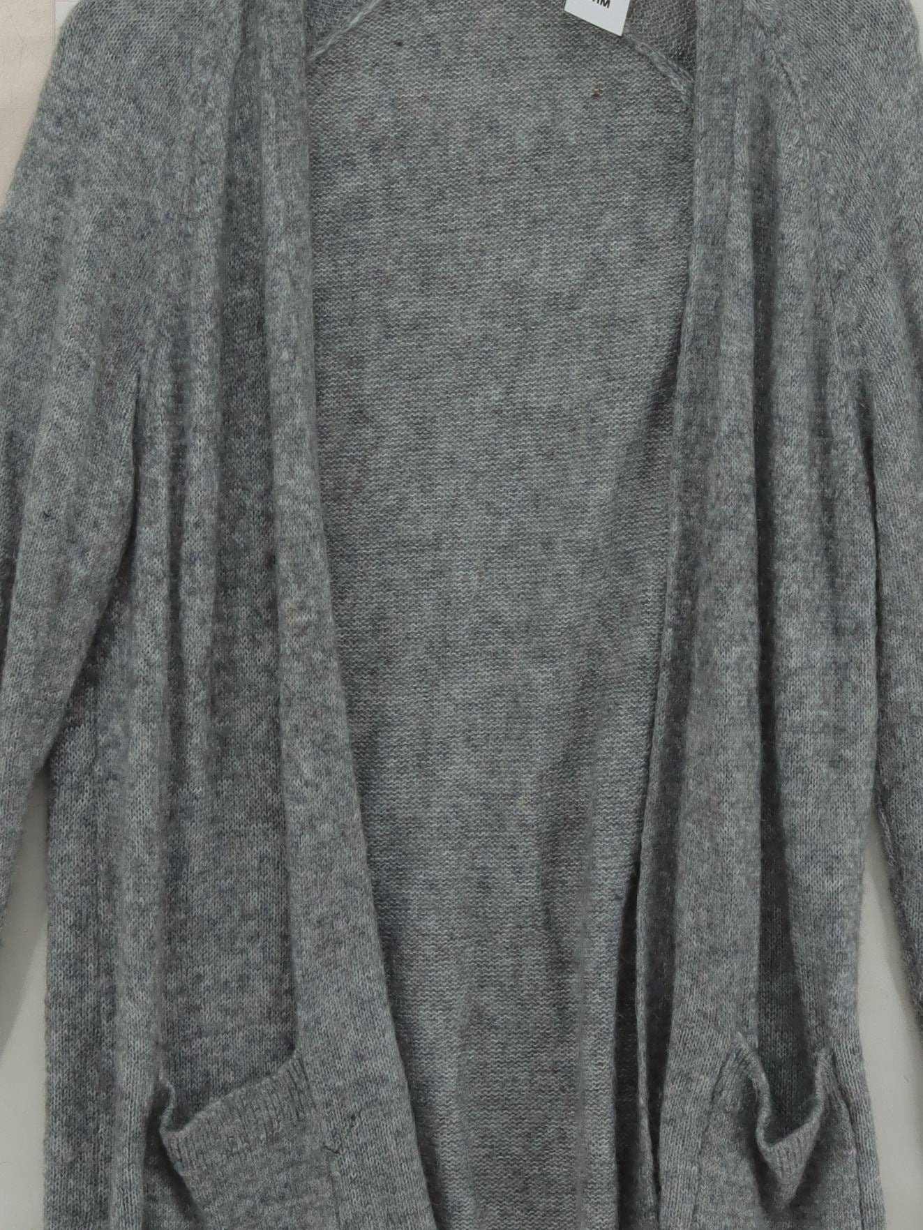 Fat Face Women's Cardigan UK 12 Grey Wool with Nylon, Mohair, Acrylic Cardigan - Image 3