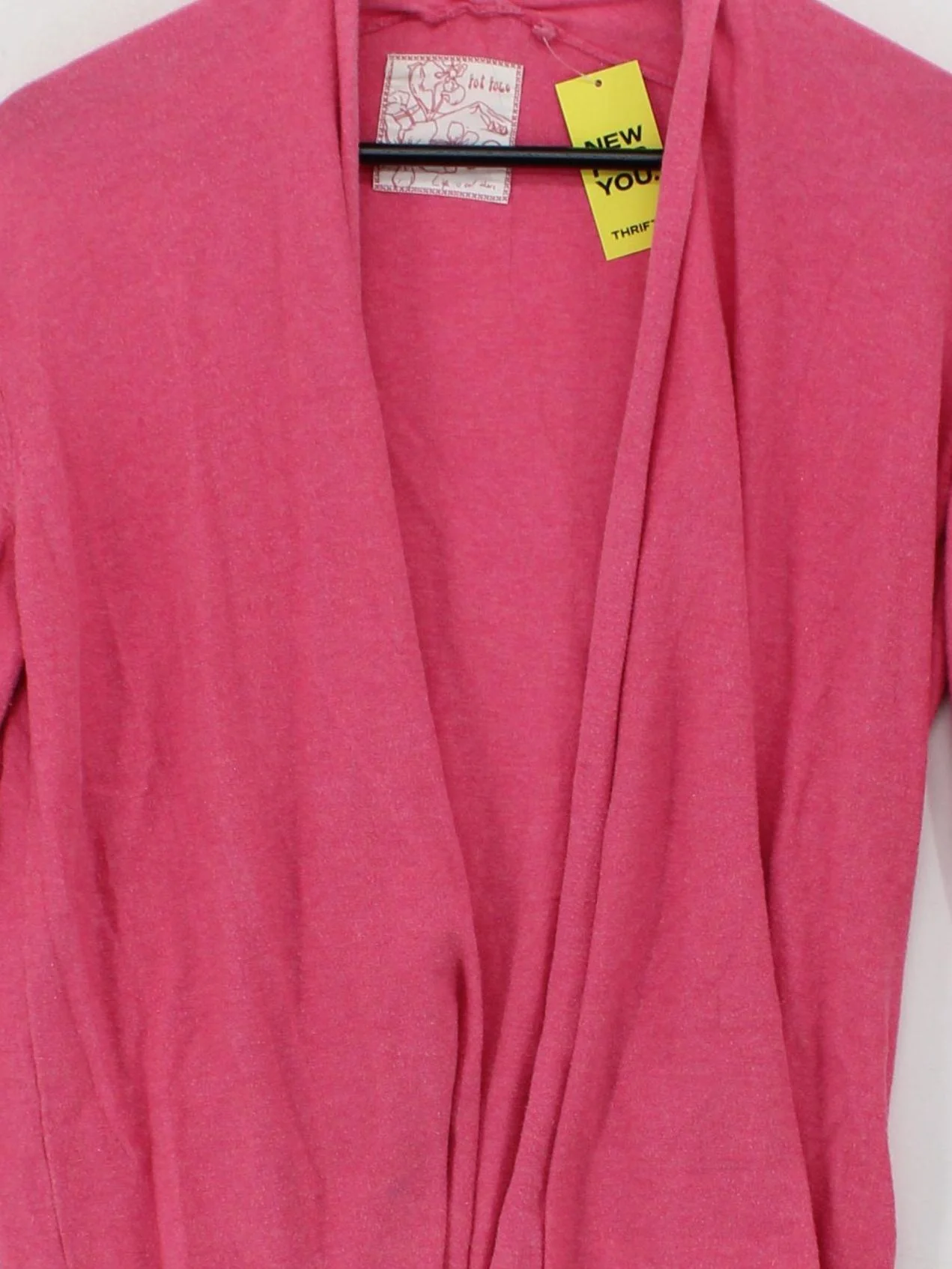 Fat Face Women's Cardigan UK 12 Pink 100% Cotton V-Neck Cardigan - Image 3