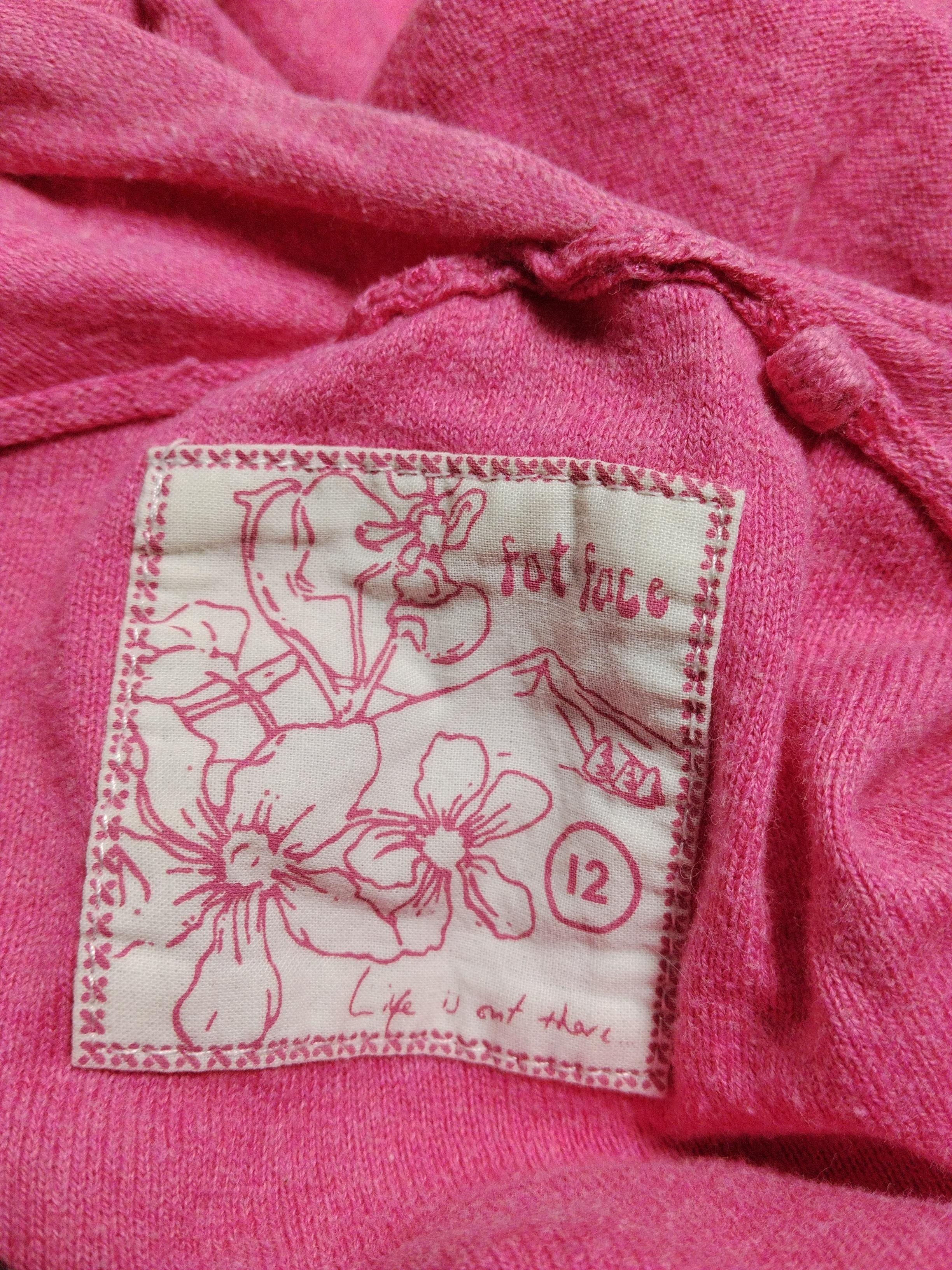 Fat Face Women's Cardigan UK 12 Pink 100% Cotton V-Neck Cardigan - Image 6