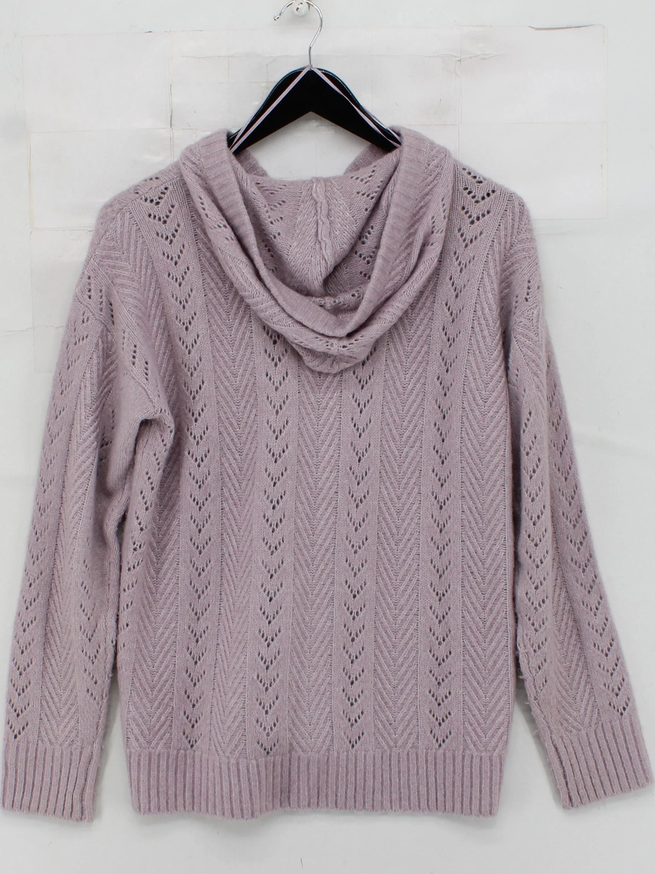 Fat Face Women's Cardigan UK 12 Purple Nylon with Acrylic, Other V-Neck Cardigan - Image 2
