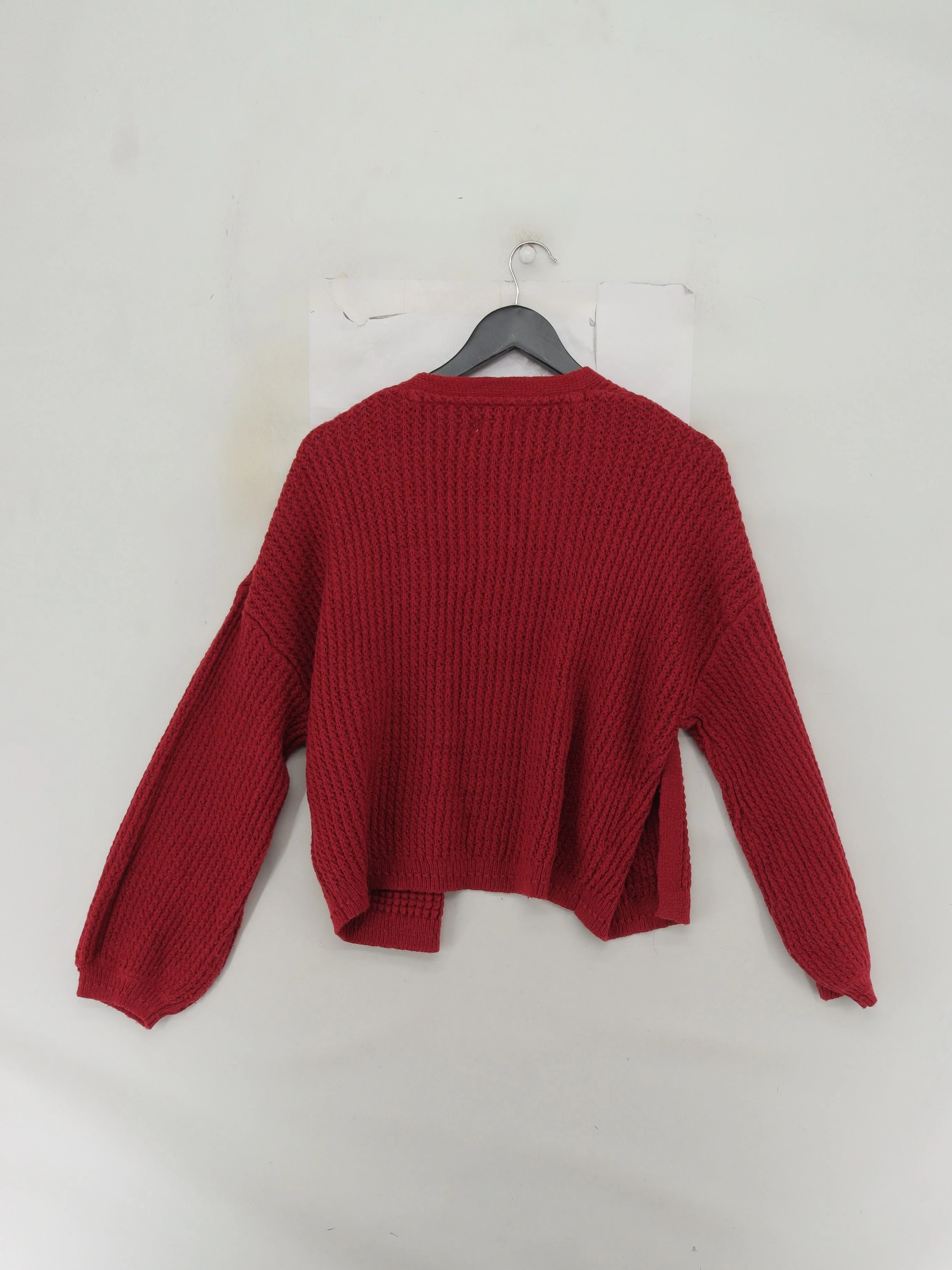 Fat Face Women's Cardigan UK 12 Red Cotton with Acrylic, Polyester Cardigan - Image 2
