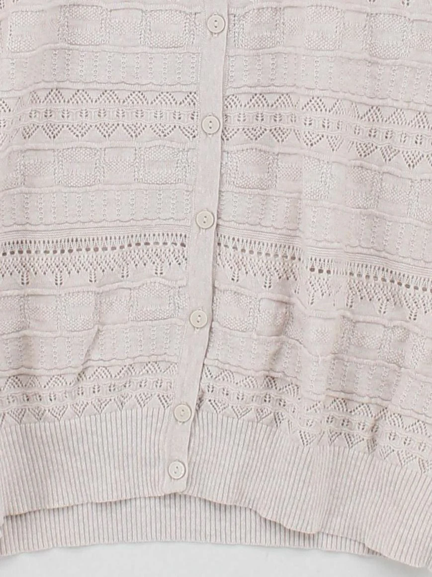Fat Face Women's Cardigan UK 14 Cream 100% Other V-Neck Cardigan - Image 4