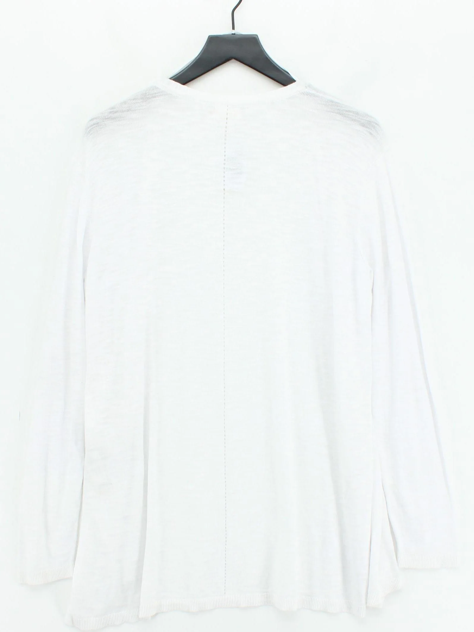Fat Face Women's Cardigan UK 16 White 100% Cotton V-Neck Cardigan - Image 2